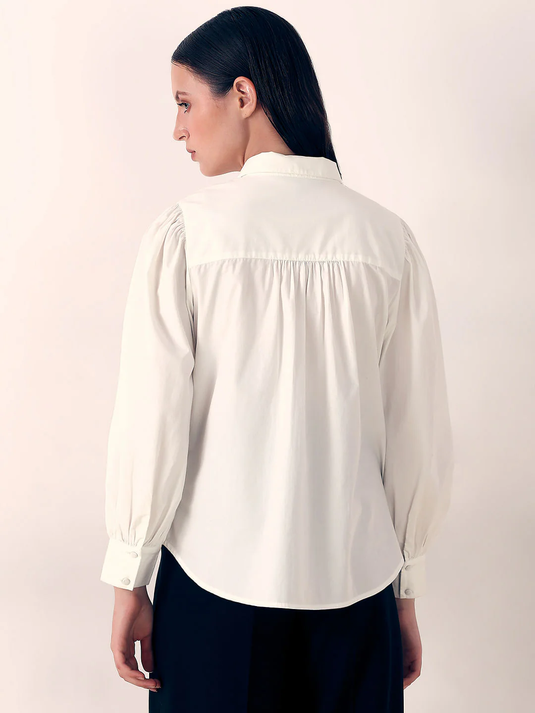 White Lace Cotton Shirt - Image 4