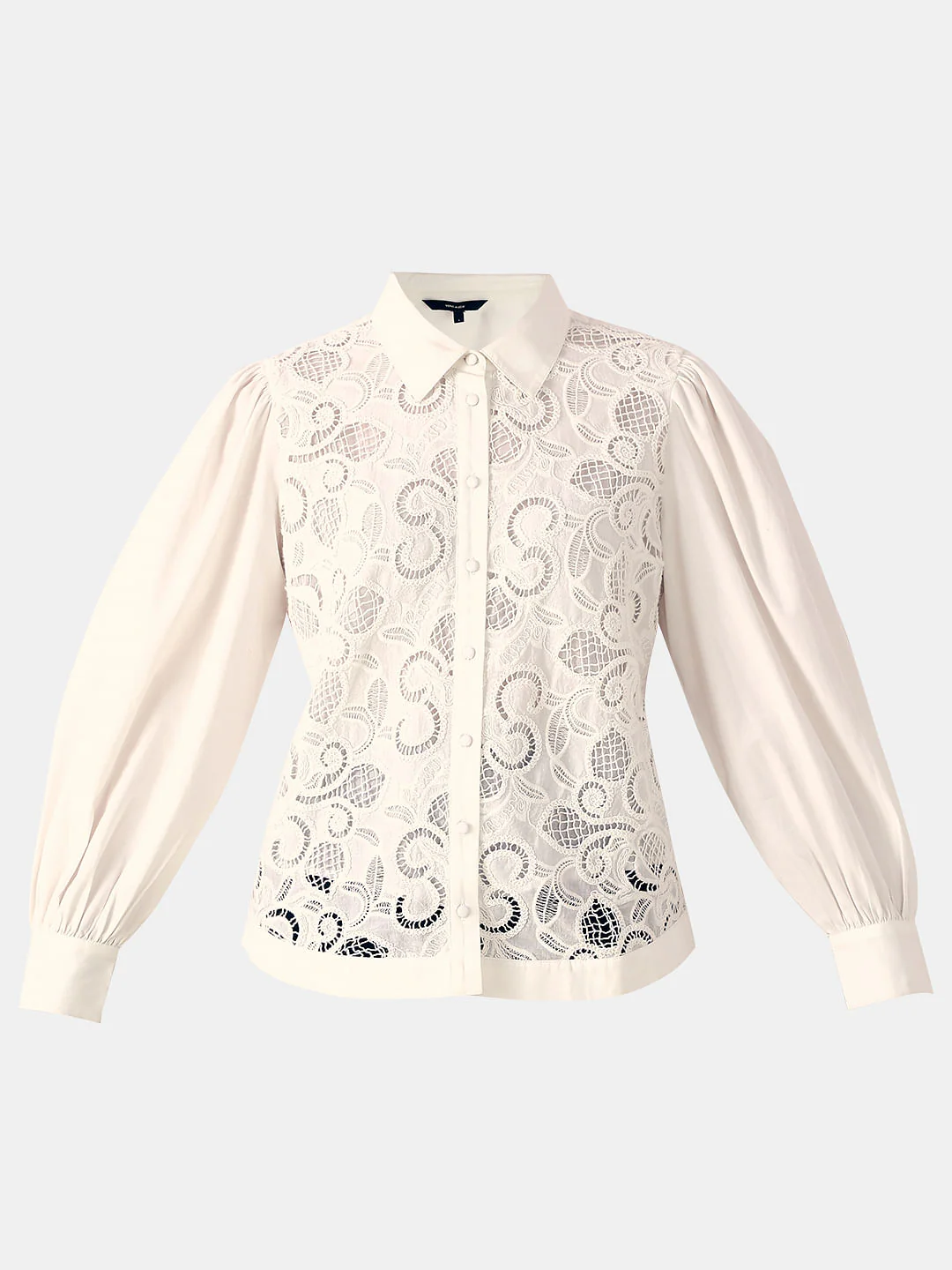 White Lace Cotton Shirt - Image 7