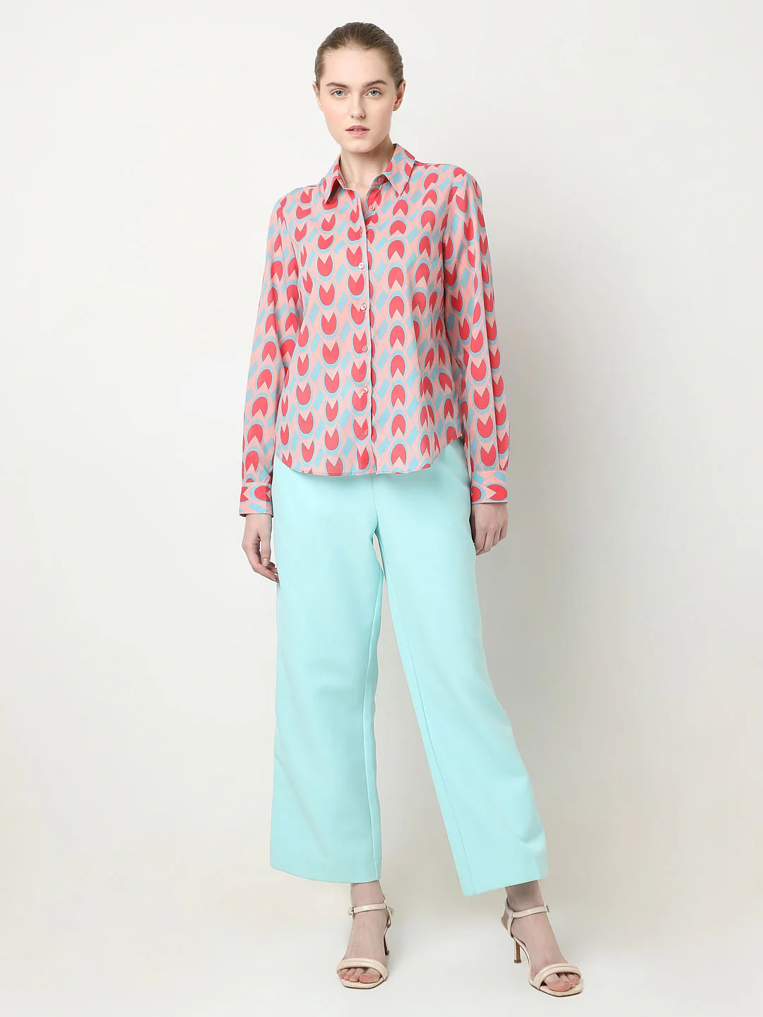 Pink Abstract Print Shirt - Image 5