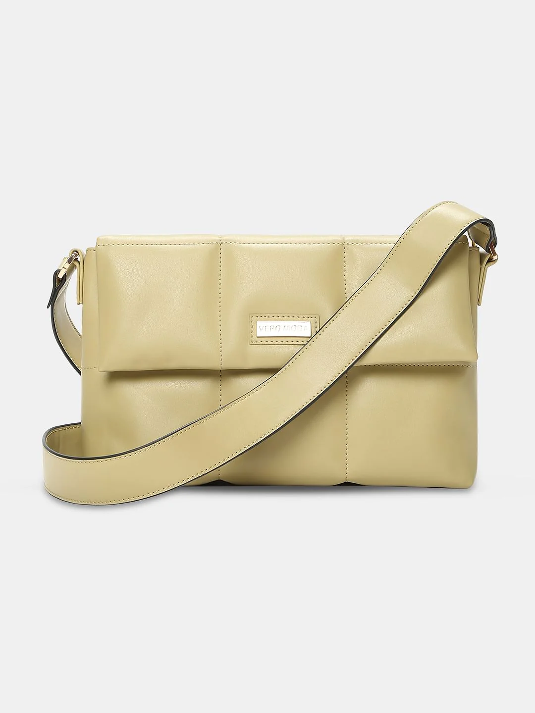 Sage Green Quilted Sling Bag - Image 2