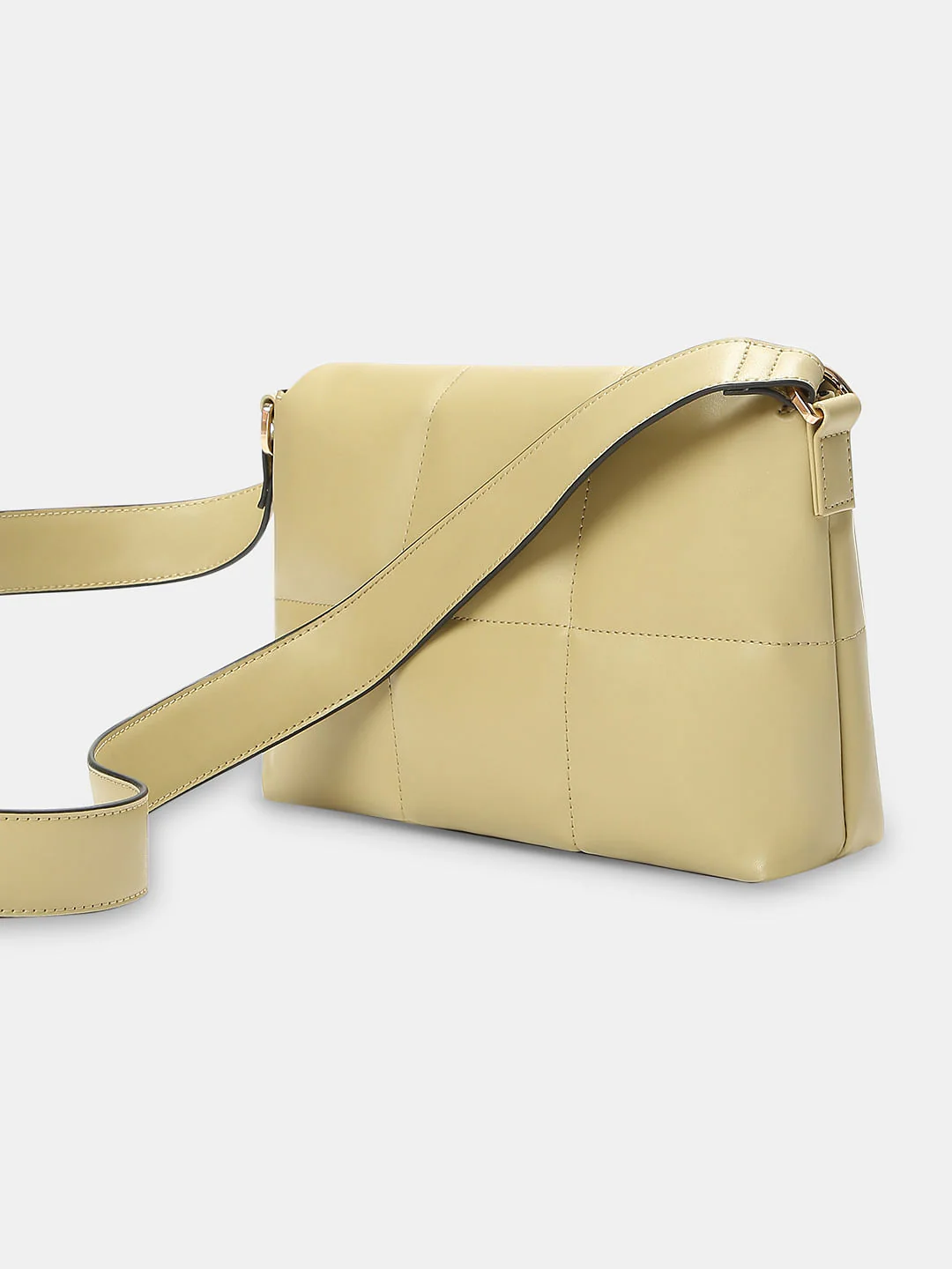 Sage Green Quilted Sling Bag - Image 5