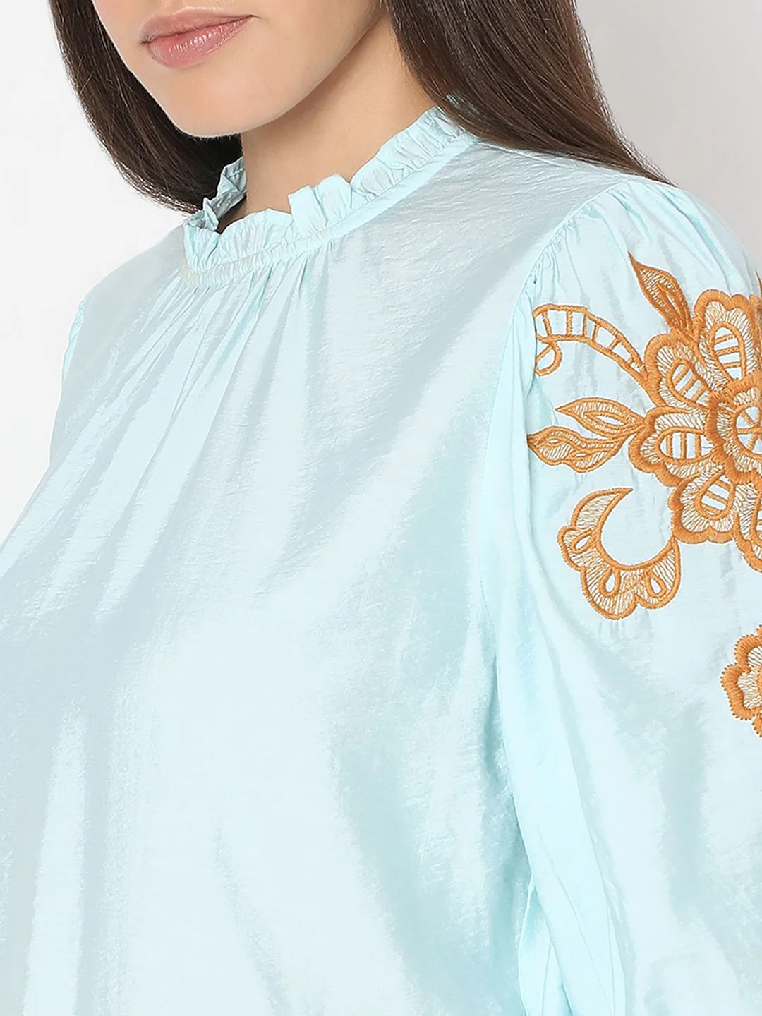 Blue Embroidered Top - Image 8