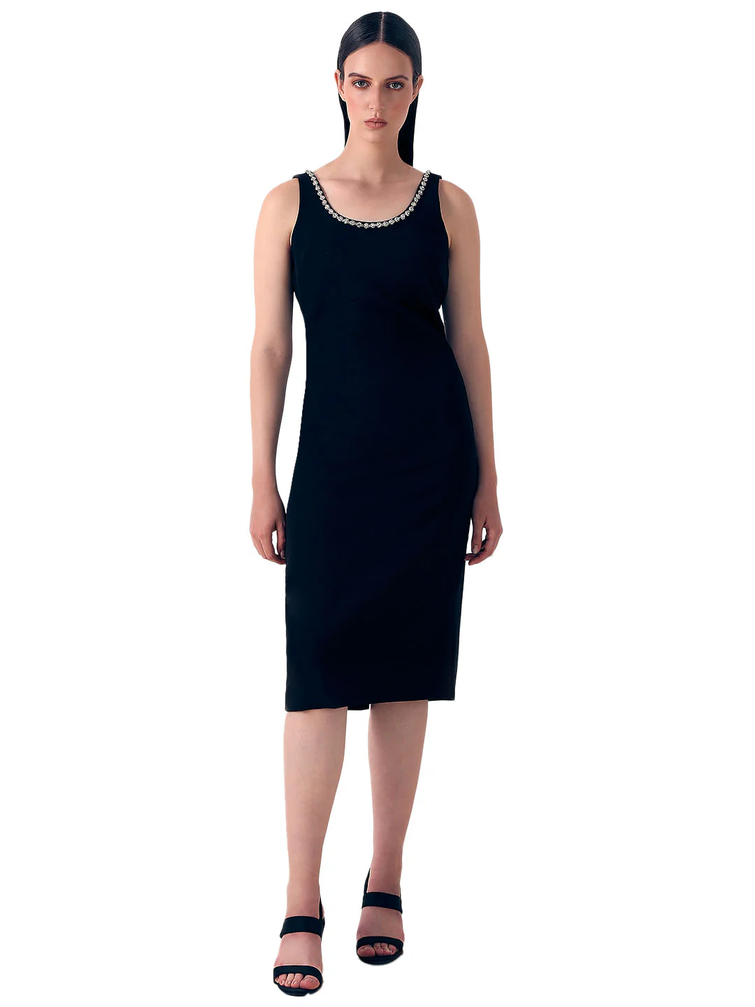 Black Bodycon Midi Dress - Image 2