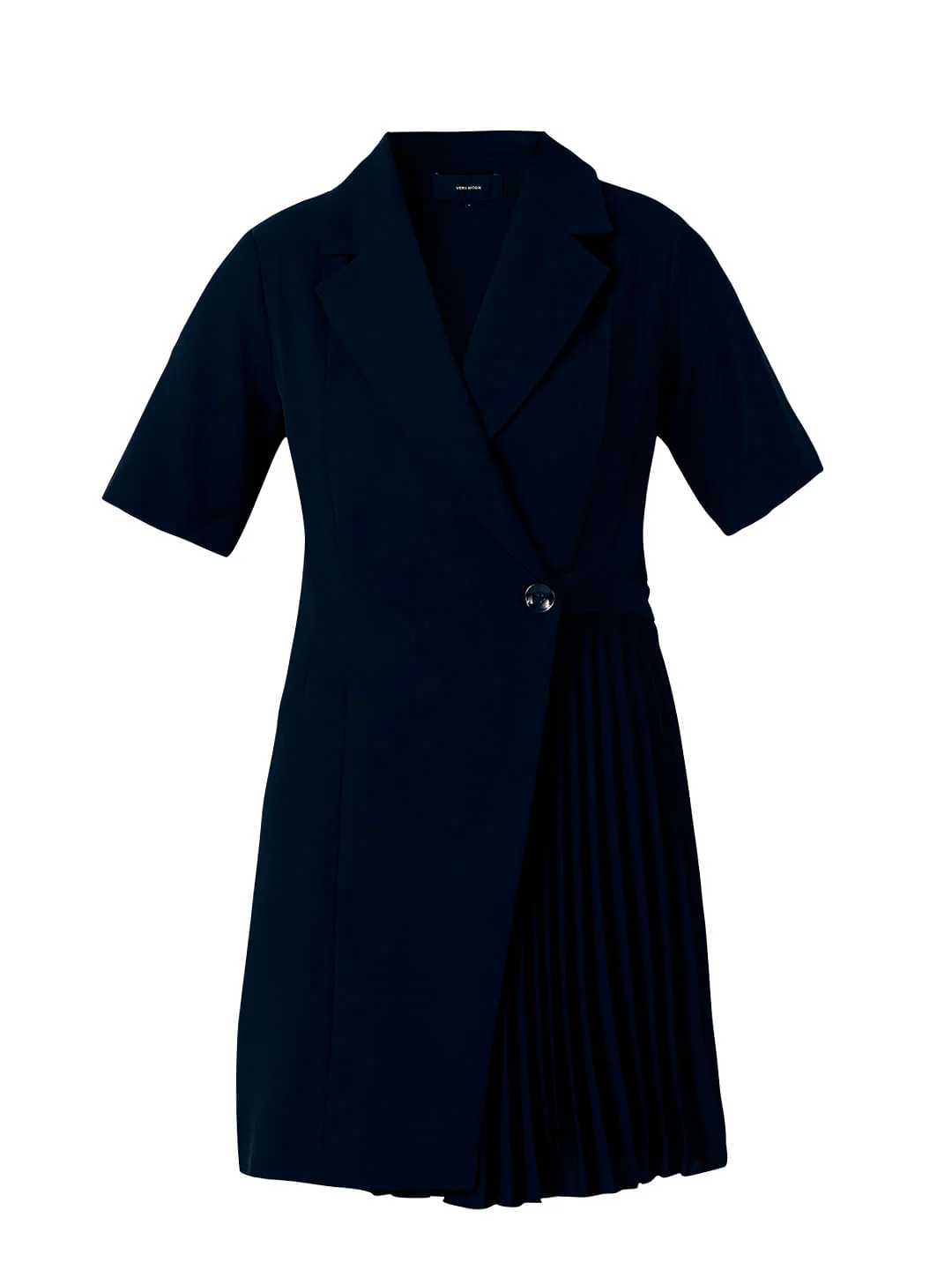 Black Pleated Blazer Dress - Image 7