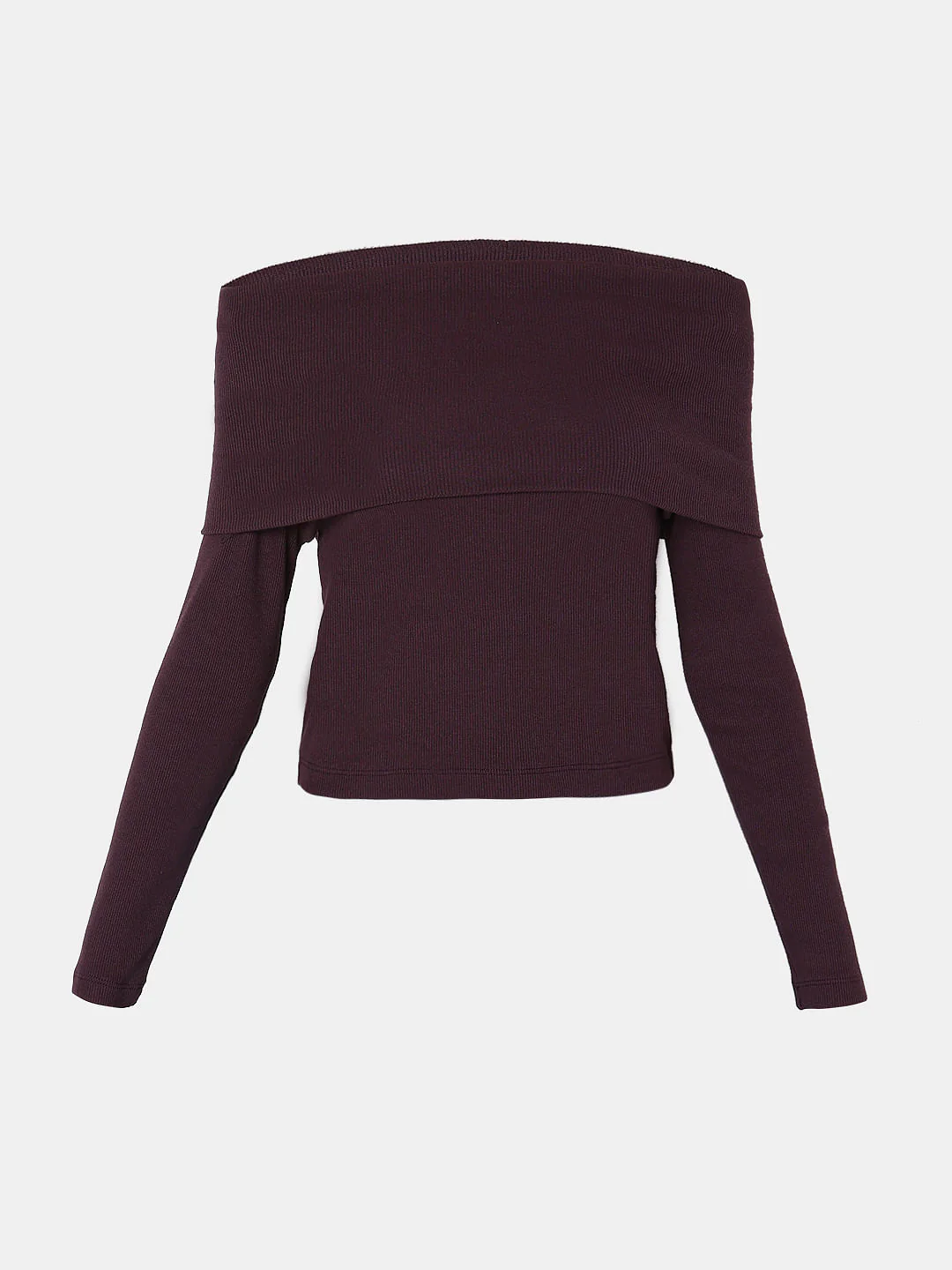 Burgundy Off-Shoulder Top - Image 7