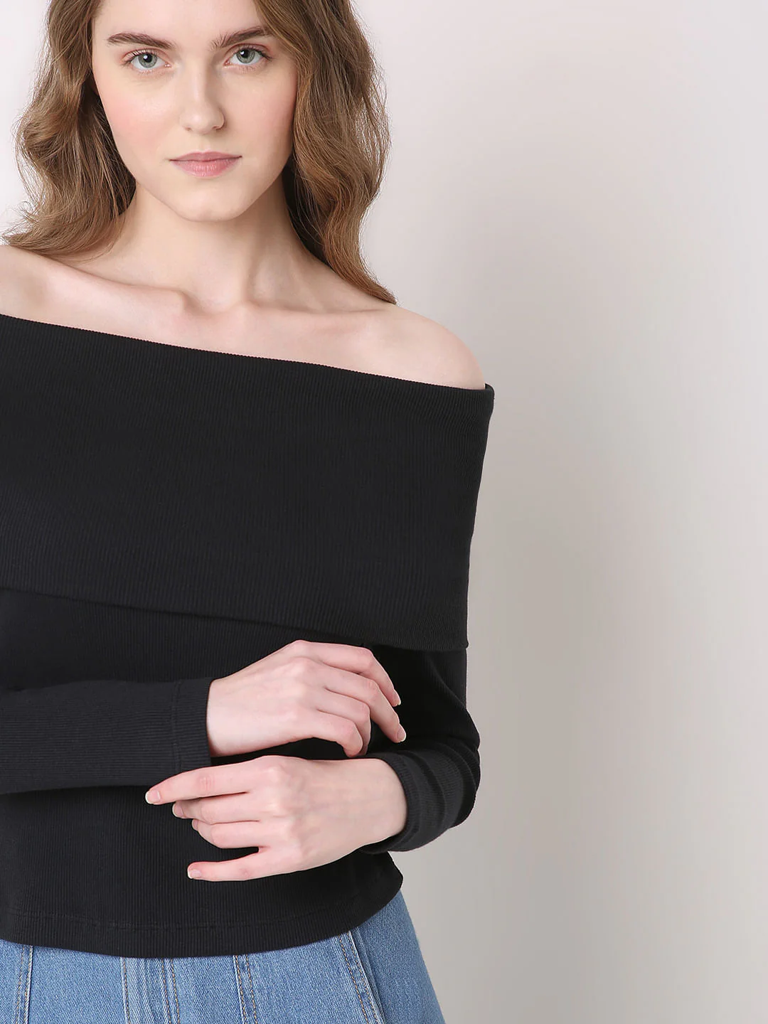 Black Off-Shoulder Top - Image 6