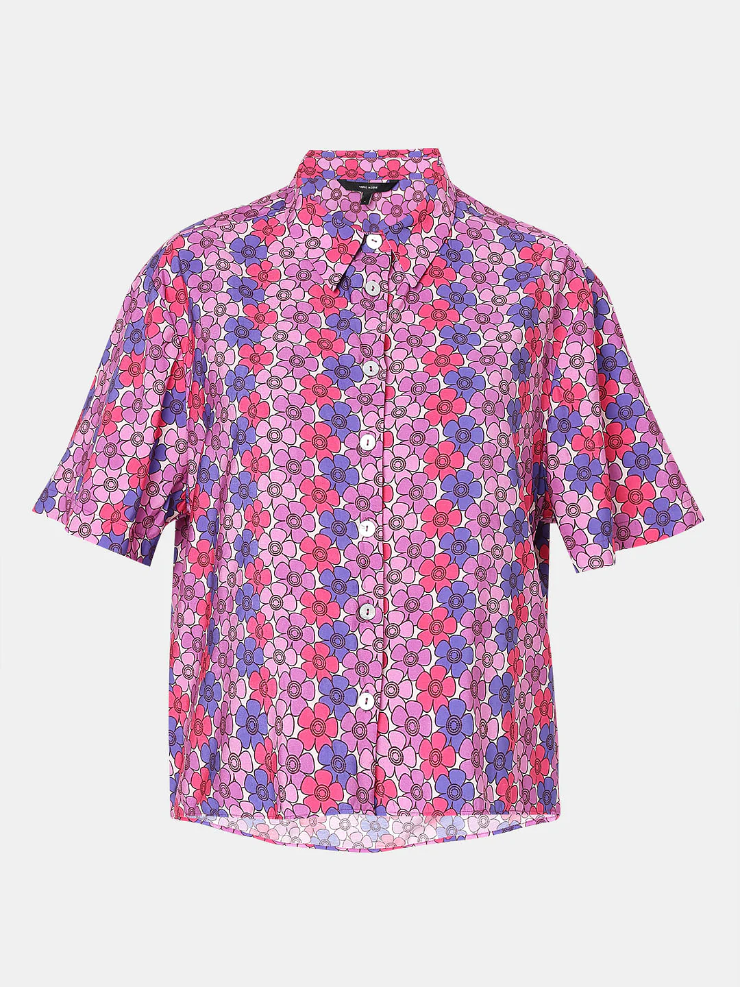 Purple Floral Printed Shirt - Image 7