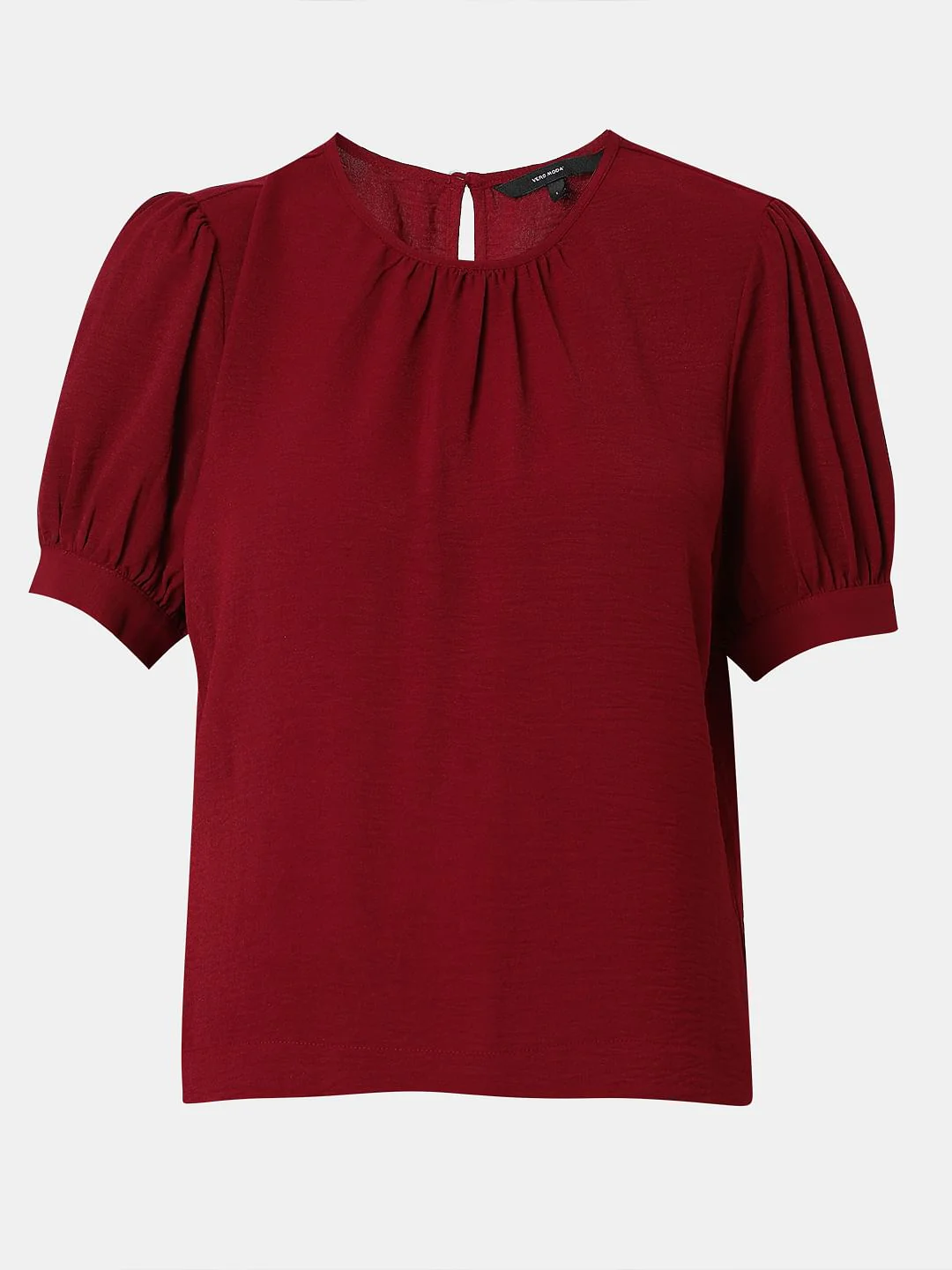 Maroon Short Sleeve Top - Image 7