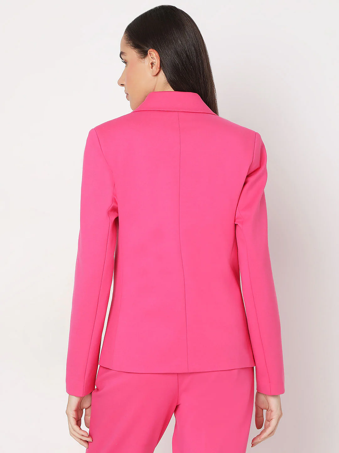 Pink Regular Fit Blazer - Image 4