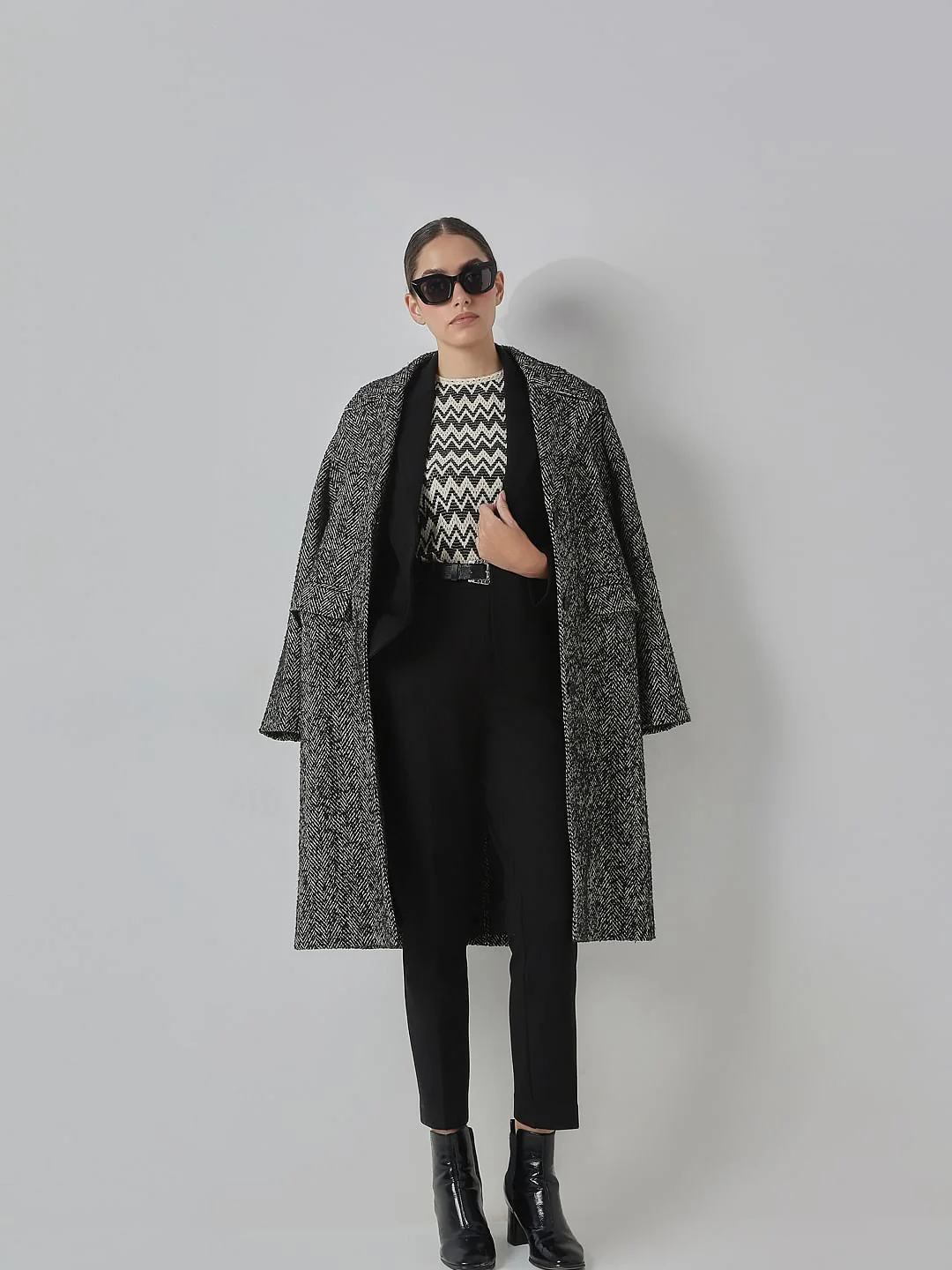 Black Tailored Co-Ord Cigarette Trousers