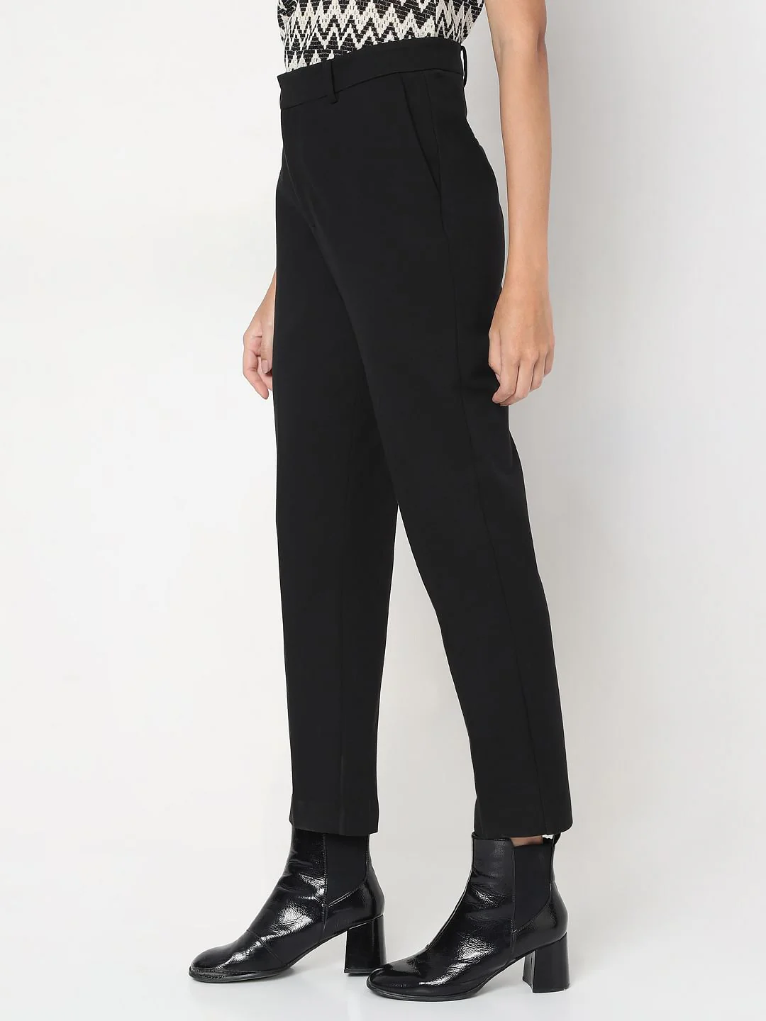Black Tailored Co-Ord Cigarette Trousers - Image 3