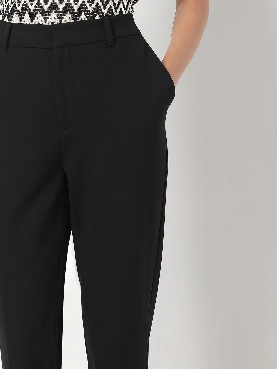 Black Tailored Co-Ord Cigarette Trousers - Image 6
