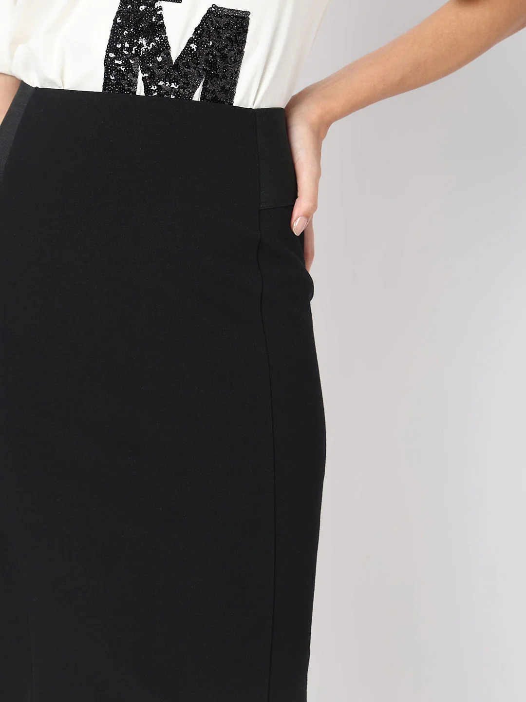 Vero Mod Black High Rise Pencil Skirt - Image 6