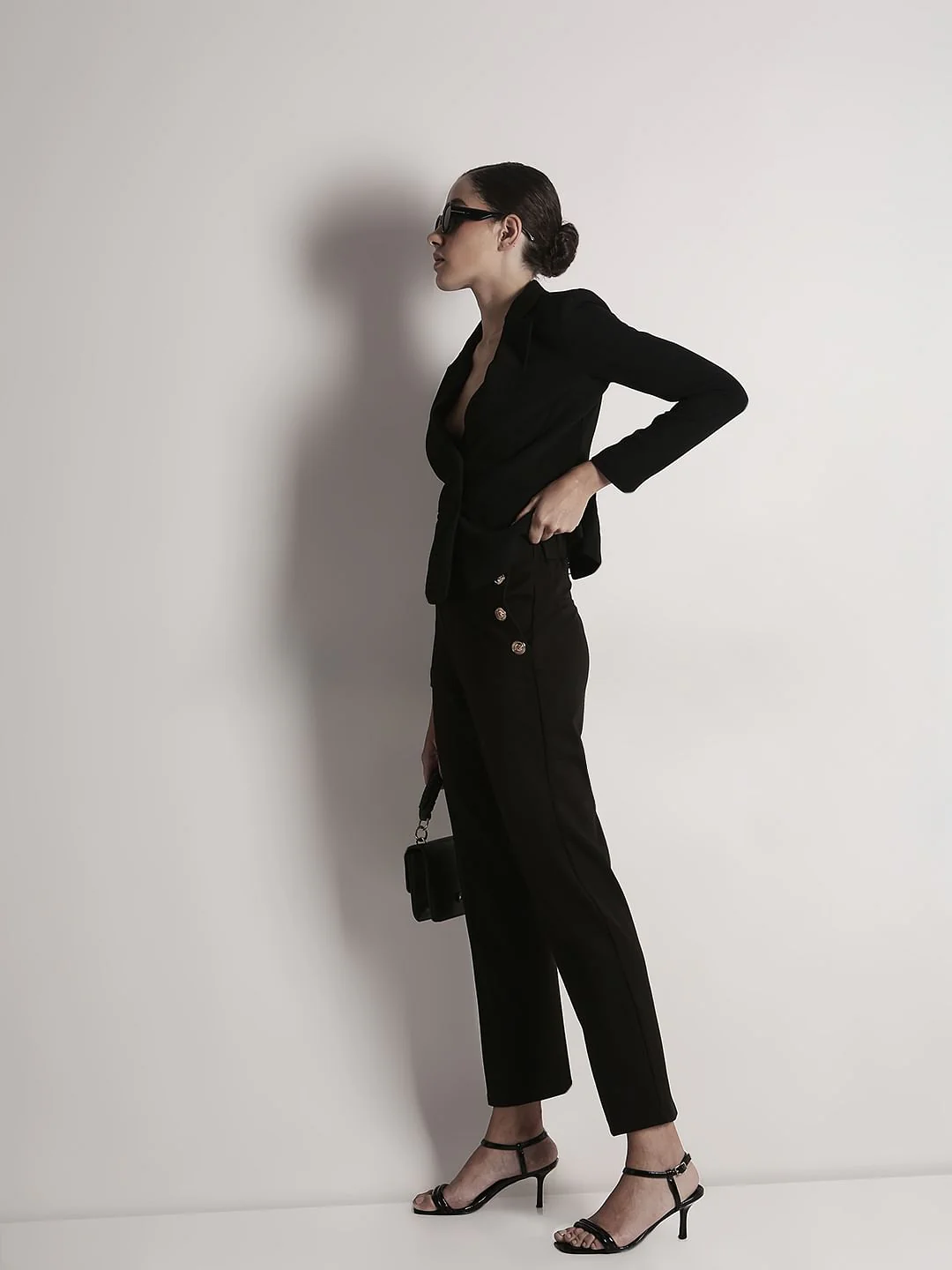 Black Straight Fit Pant