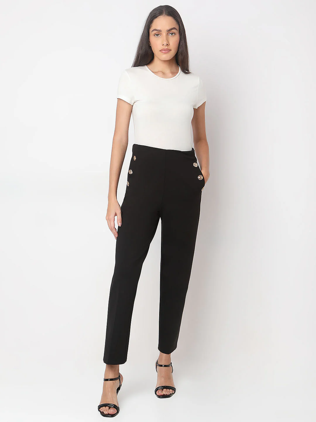Black Straight Fit Pant - Image 5