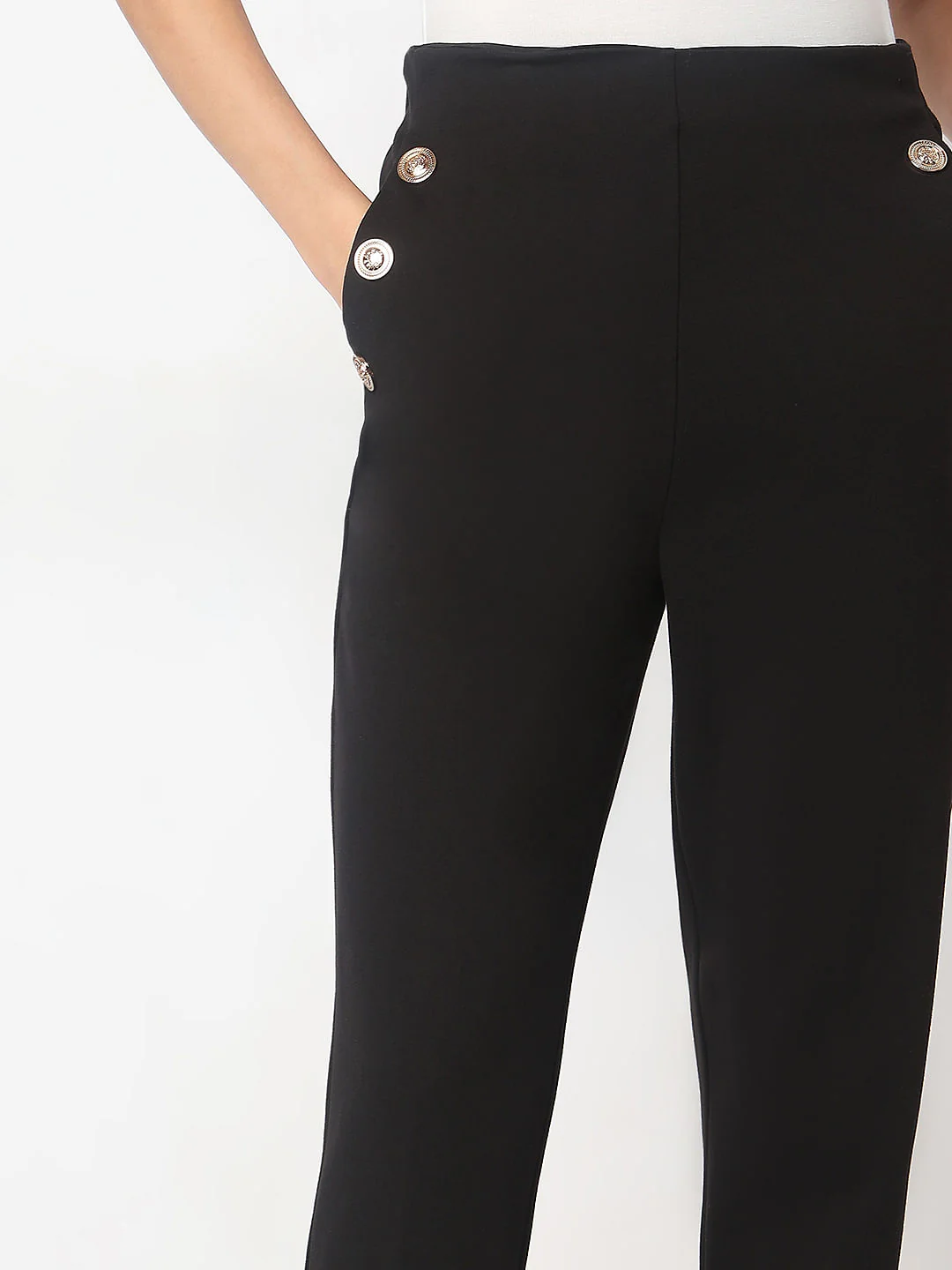 Black Straight Fit Pant - Image 6