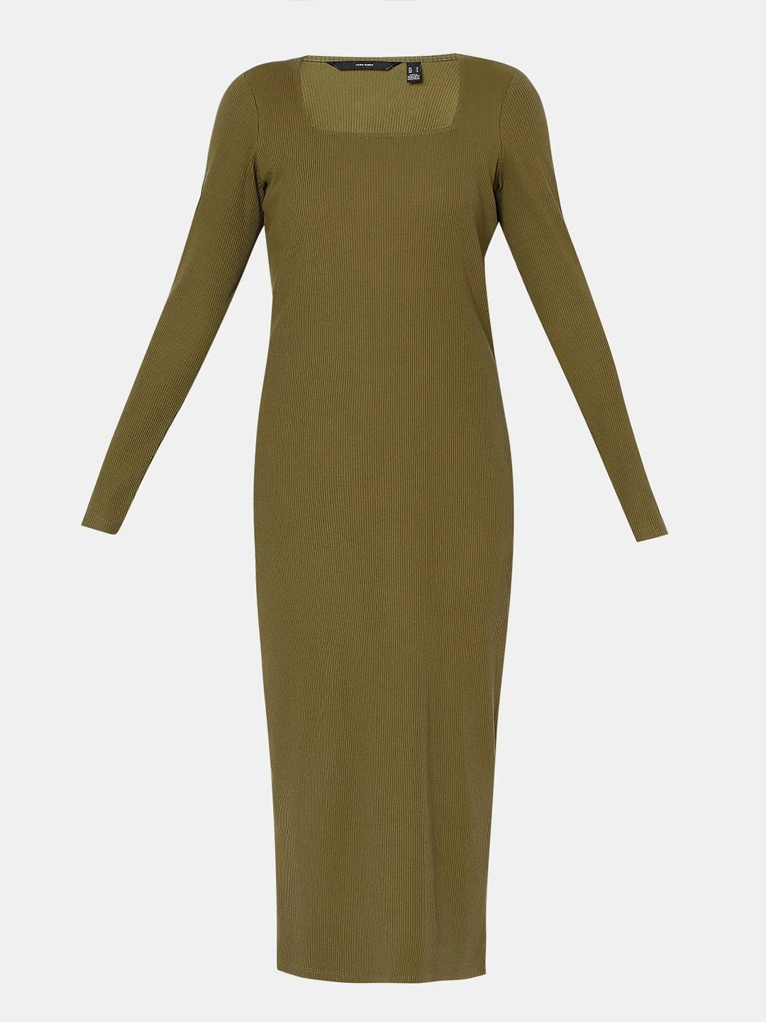Olive Bodycon Midi Dress - Image 7