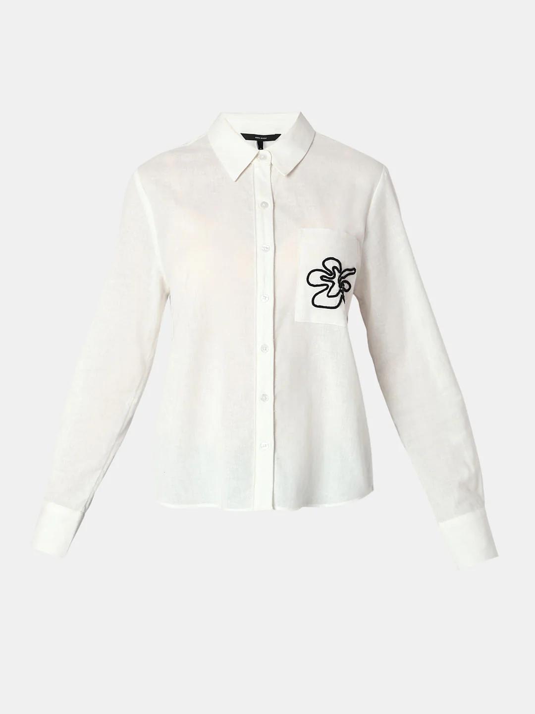 White Cotton-Linen Shirt - Image 7