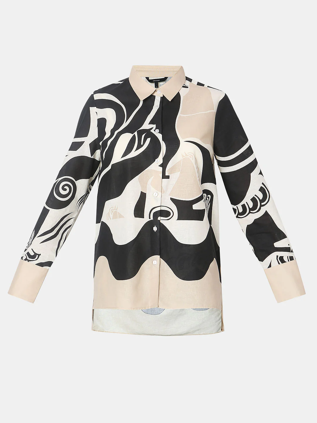 Off-White Abstract Print Co-Ord Set Shirt - Image 7