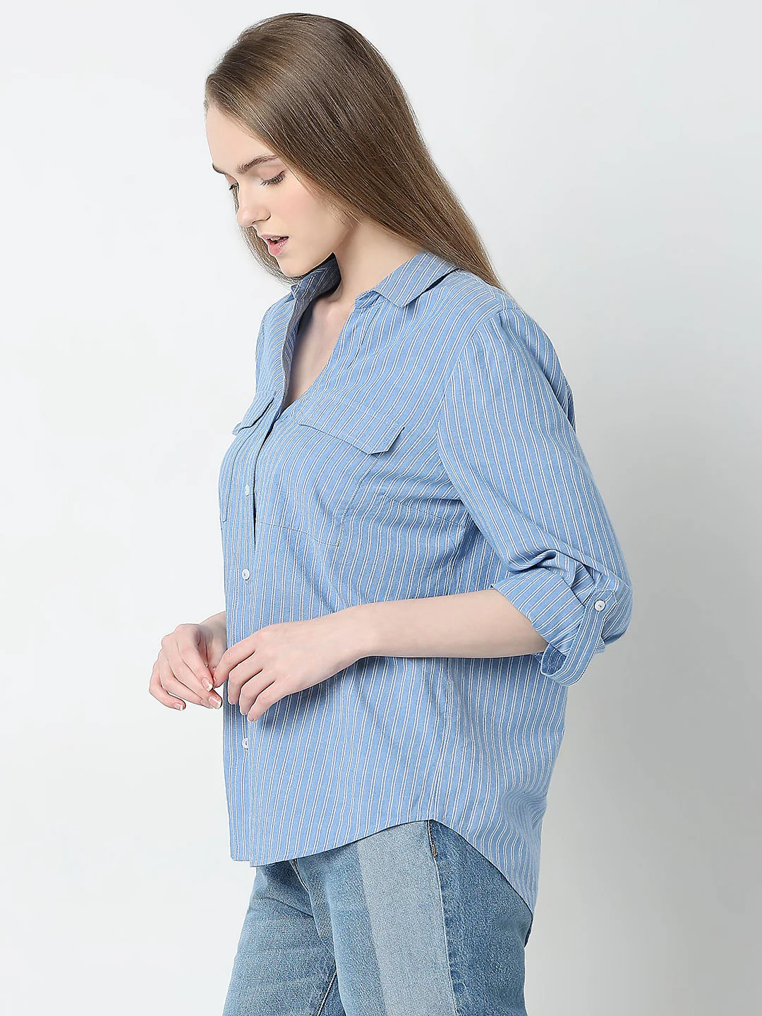 Blue Striped Shirt - Image 3