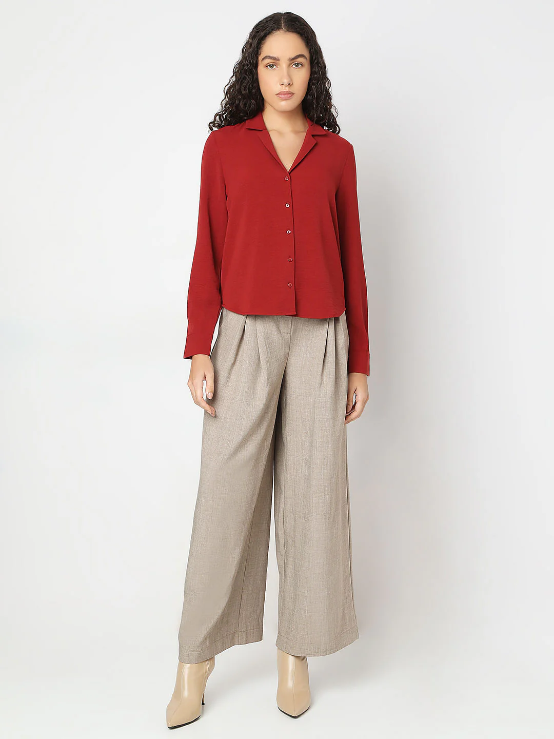 Red Full Sleeves Shirt - Image 5