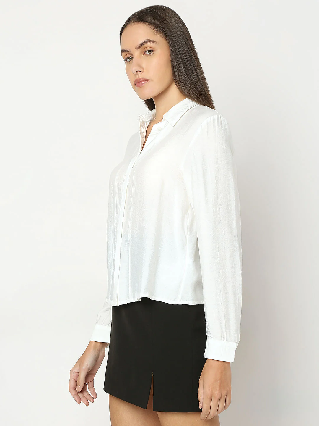 White Viscose Shirt - Image 3