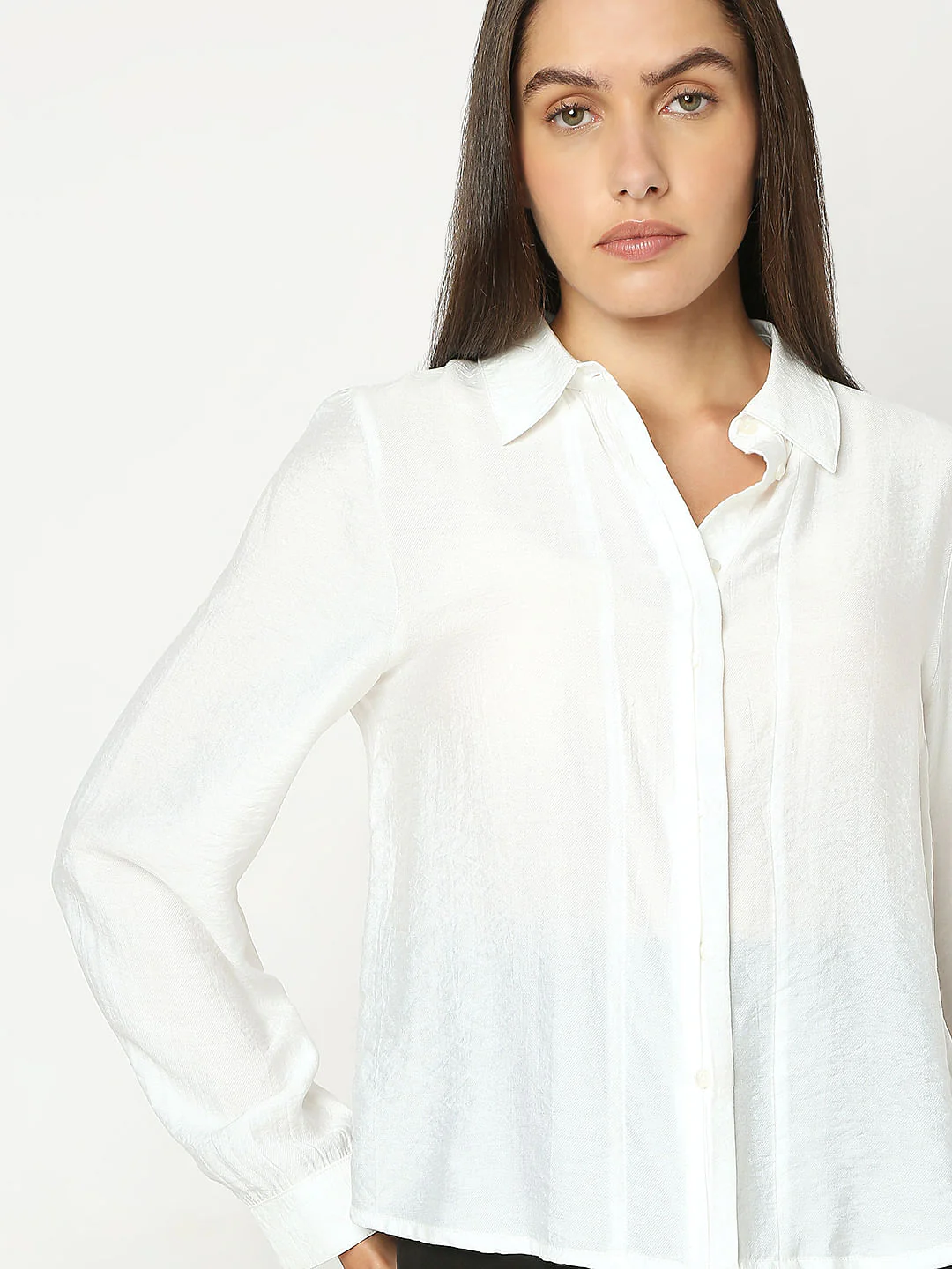 White Viscose Shirt - Image 6
