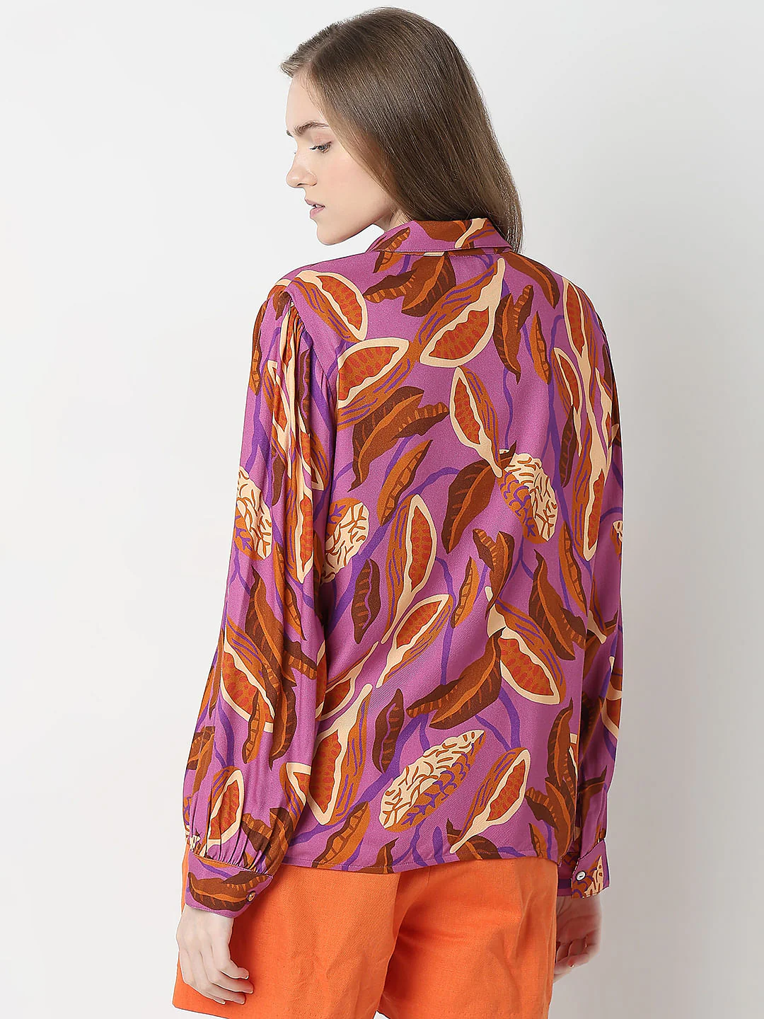 Purple Printed Shirt - Image 4