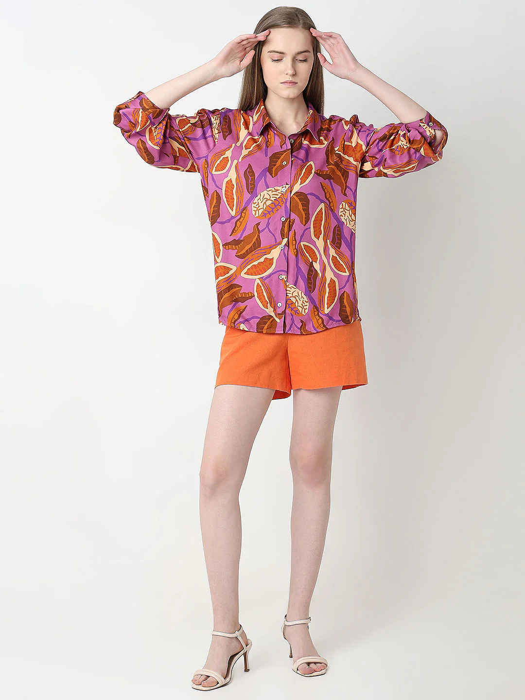Purple Printed Shirt - Image 5