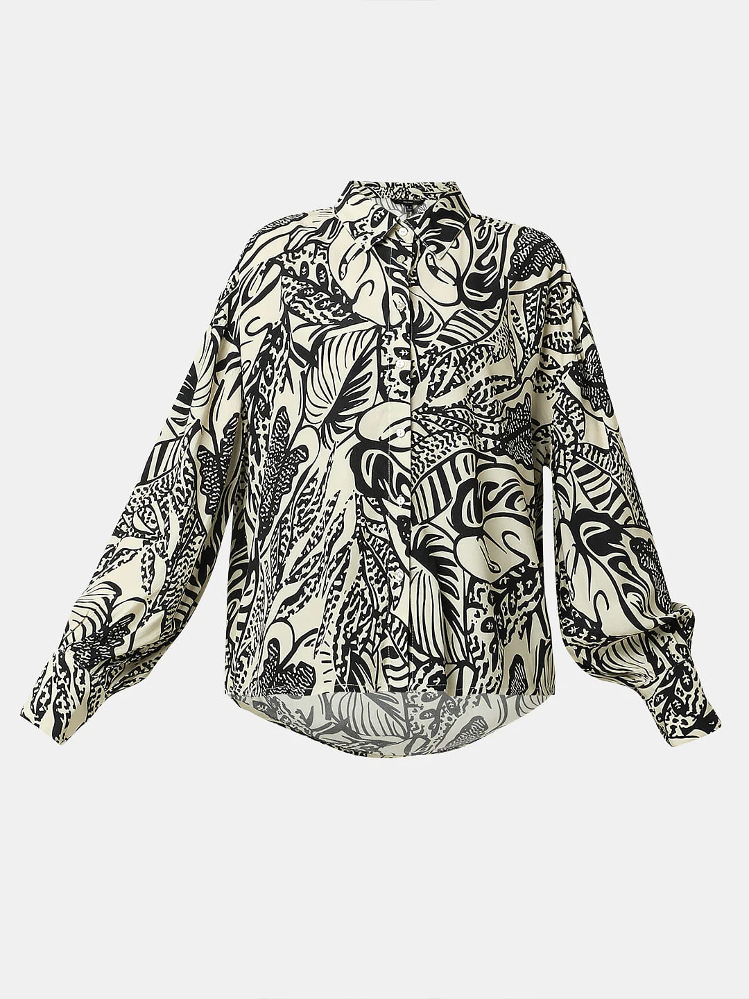 Black & White Printed Shirt - Image 7