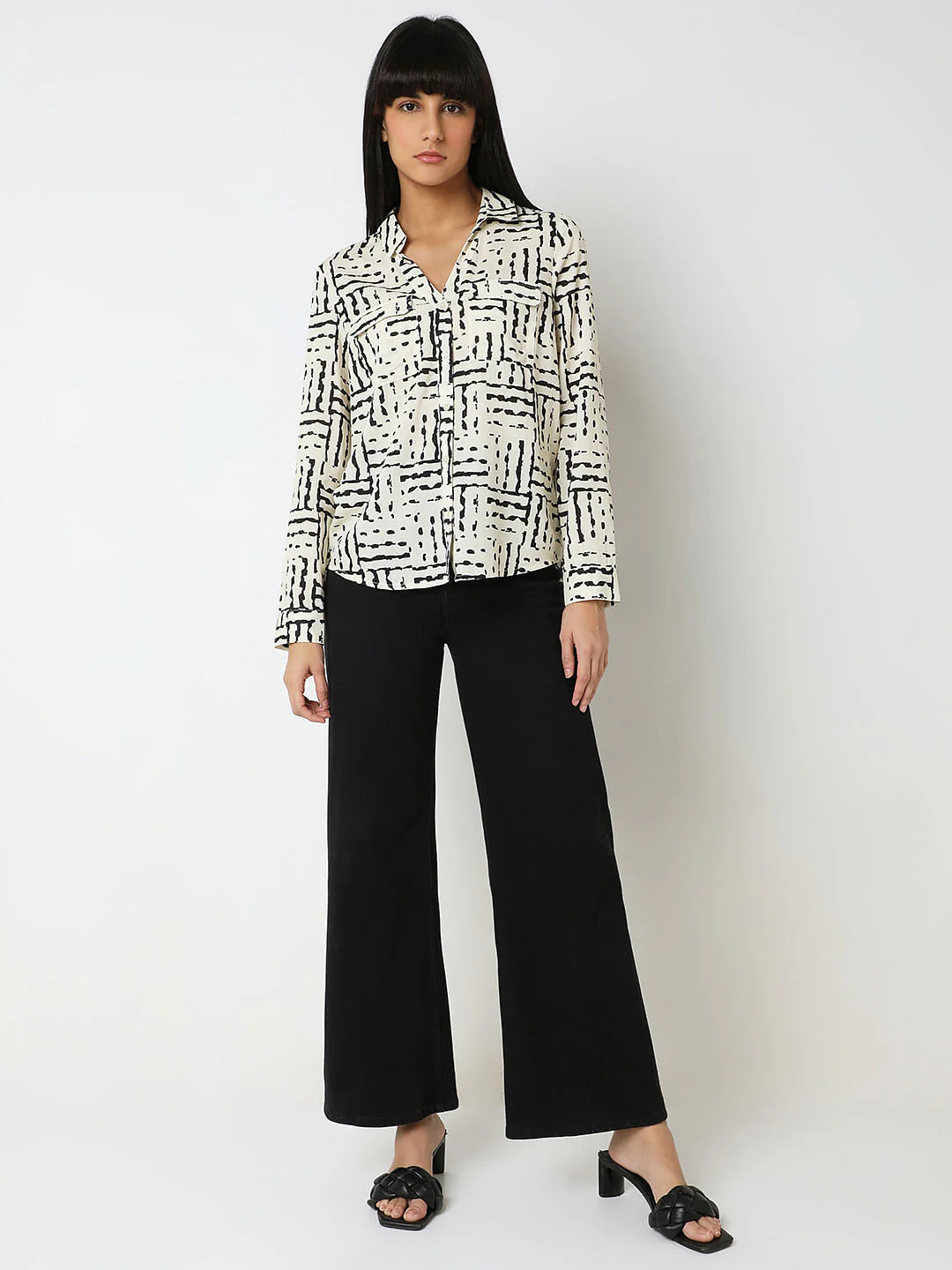 Off-White Abstract Print Shirt - Image 5