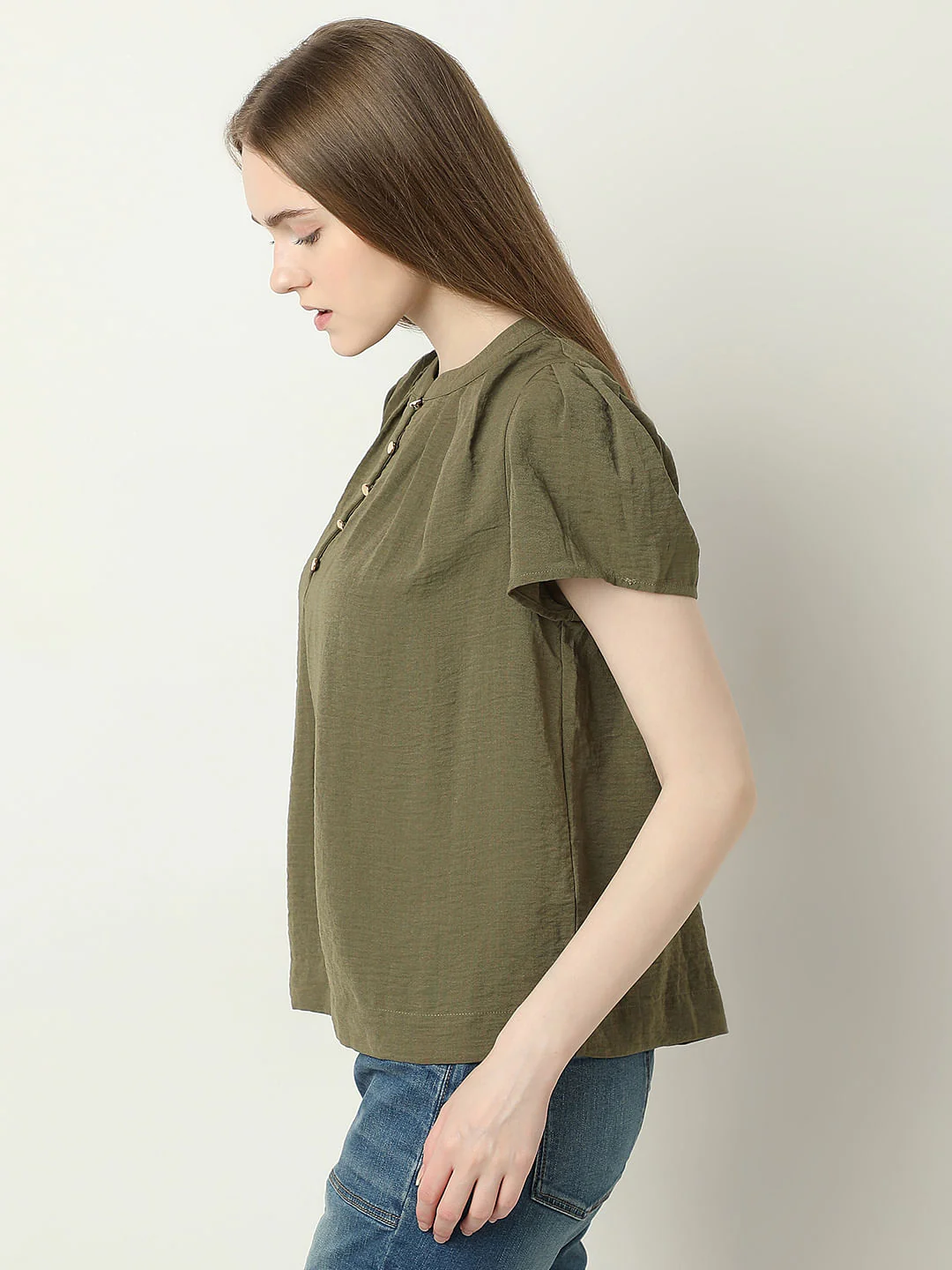 Green Short Sleeves Top - Image 3