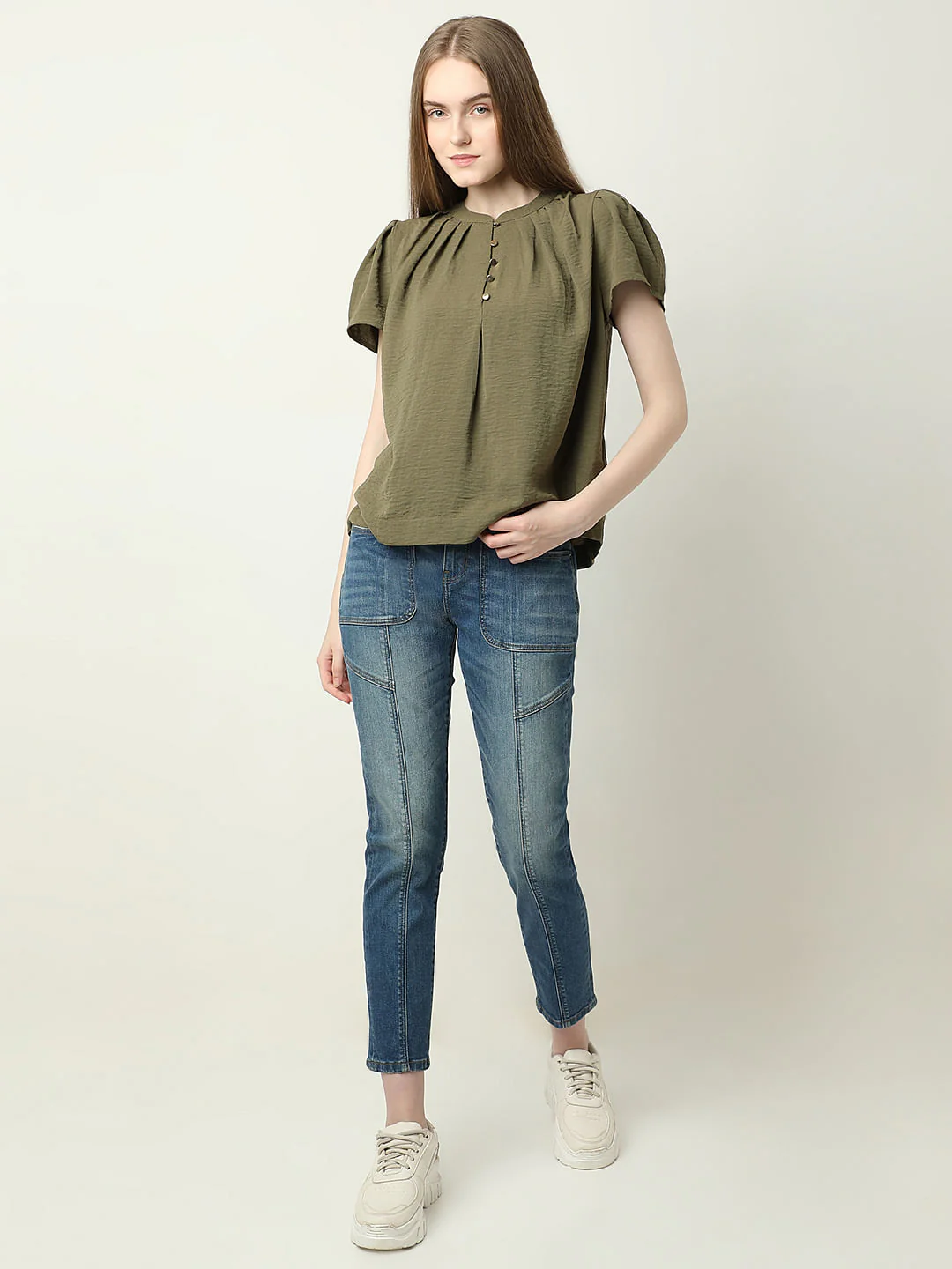 Green Short Sleeves Top - Image 5