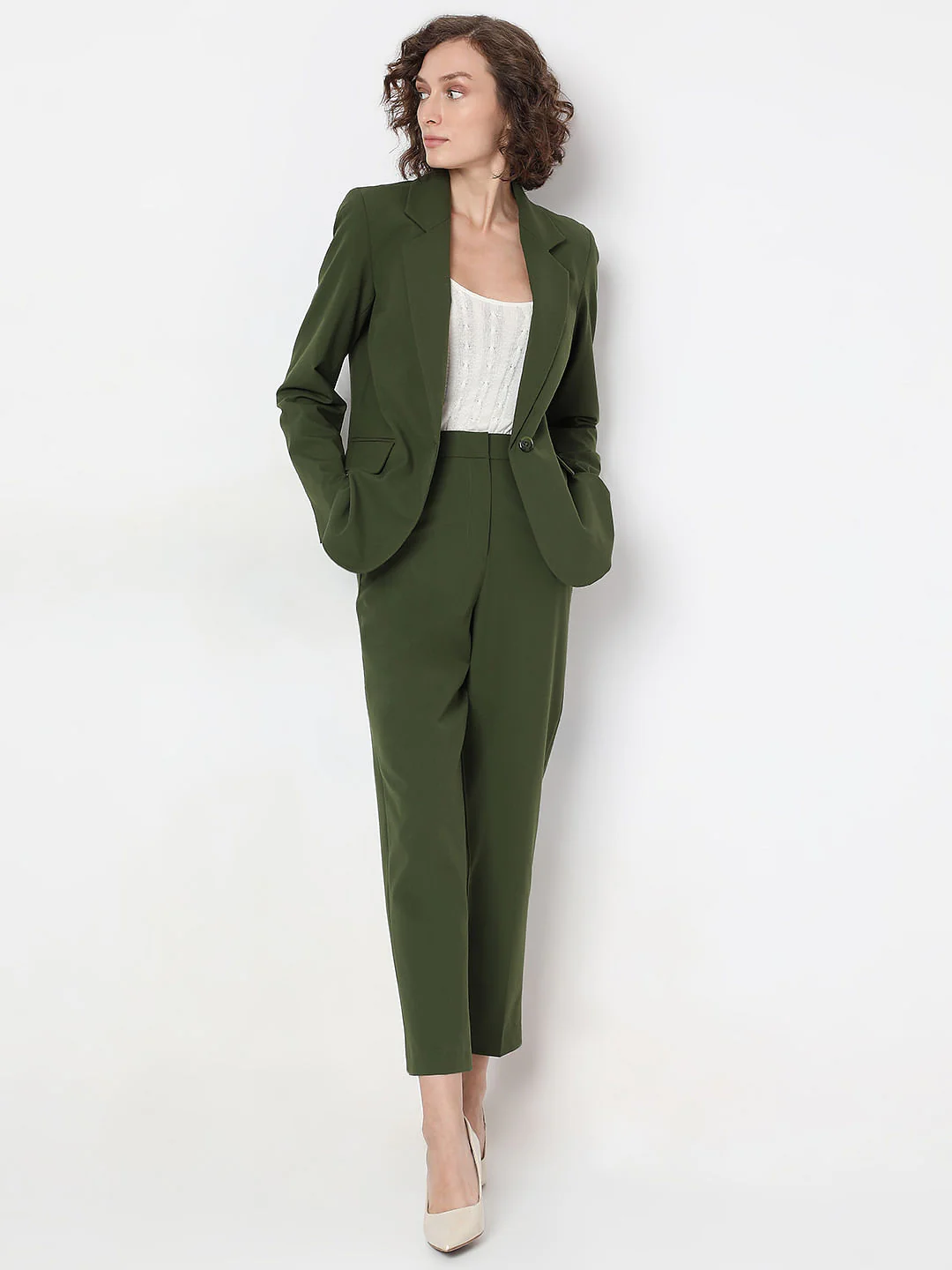 Green Single Breasted Blazer - Image 5