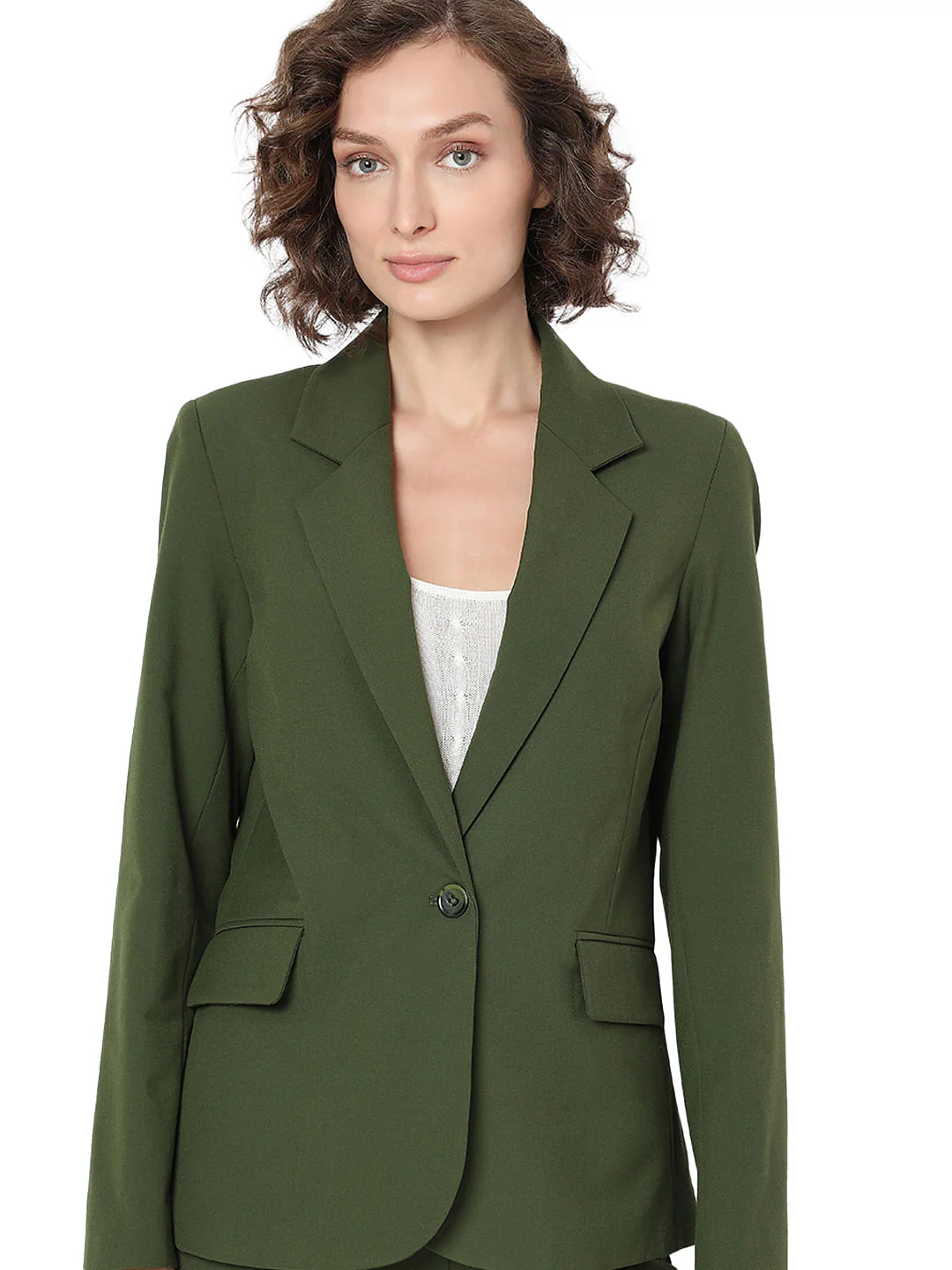 Green Single Breasted Blazer - Image 6