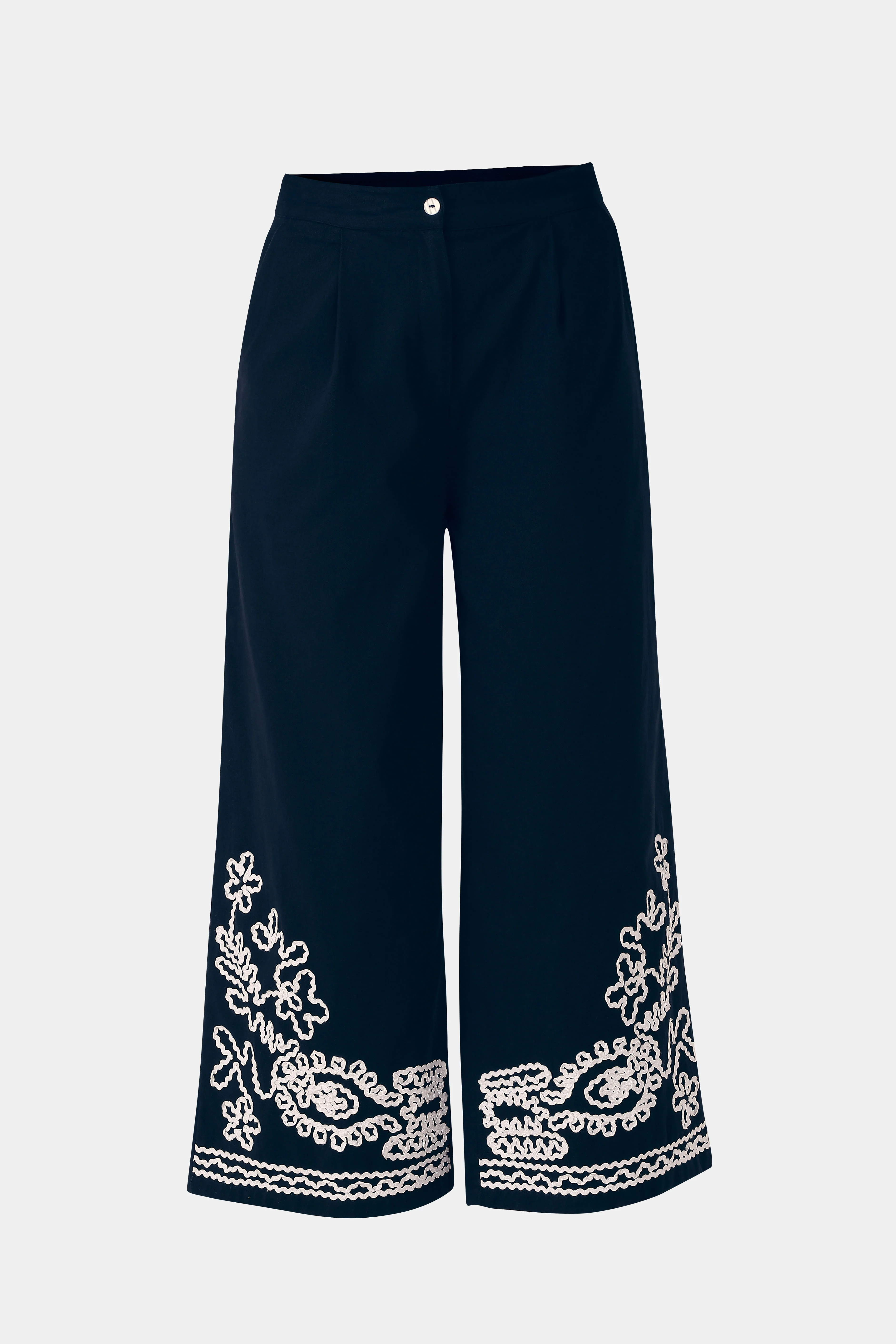 Black Embroidered Co-Ord Set Pants - Image 7