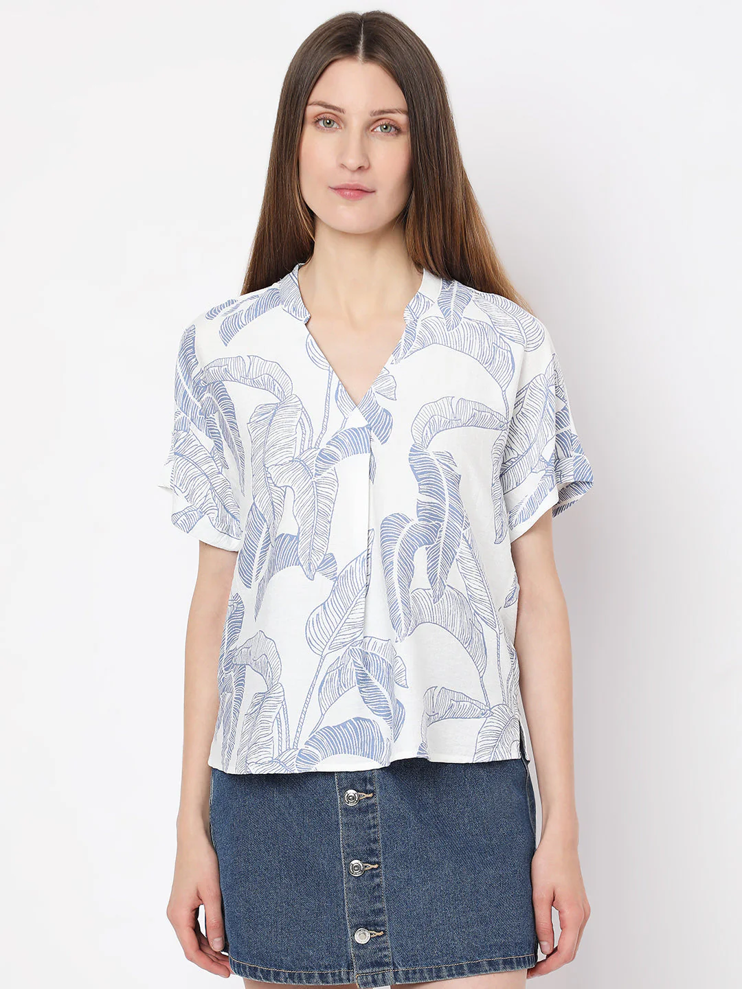 White Printed Top - Image 2