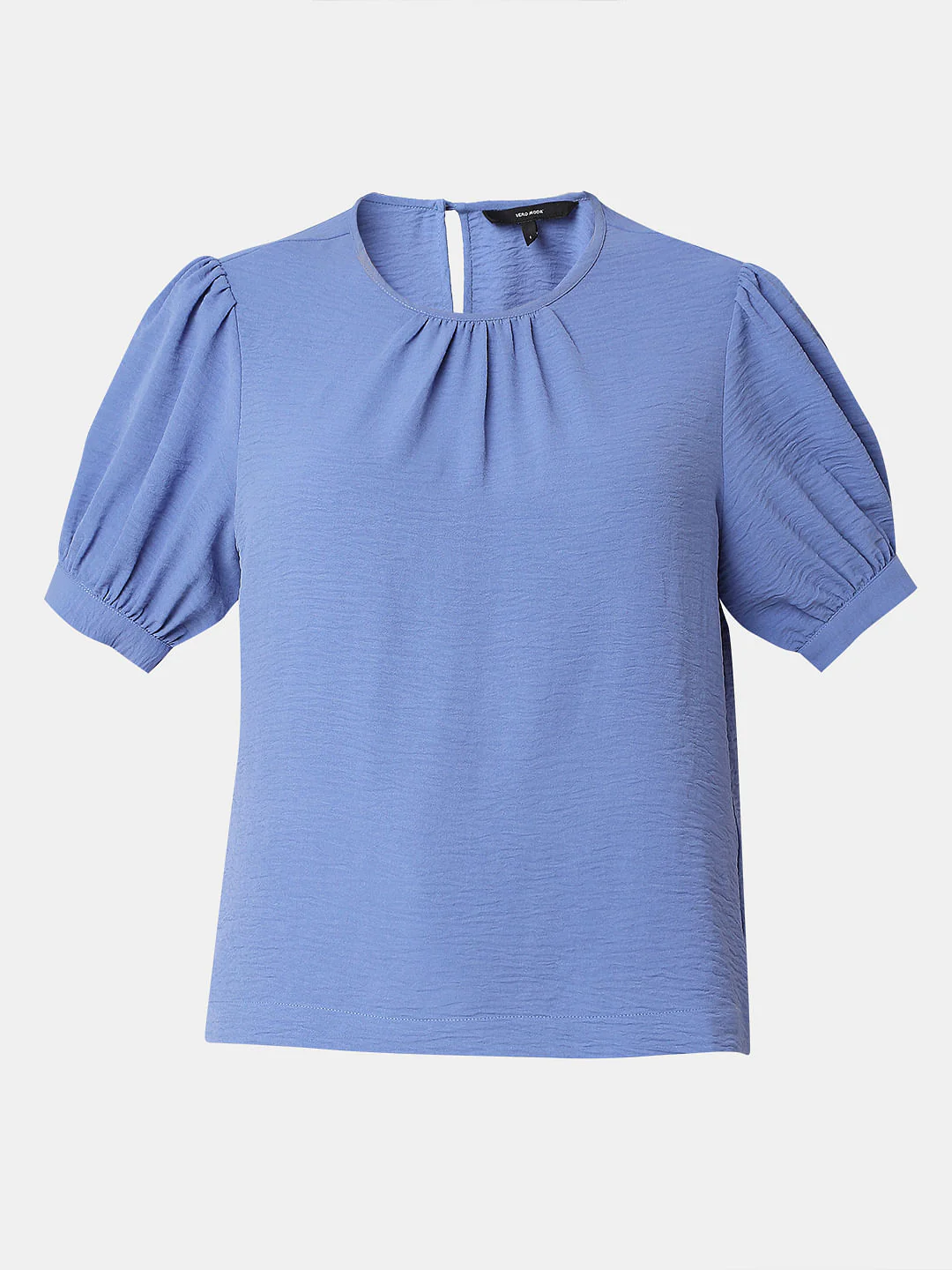 Blue Puff Sleeves Top - Image 7