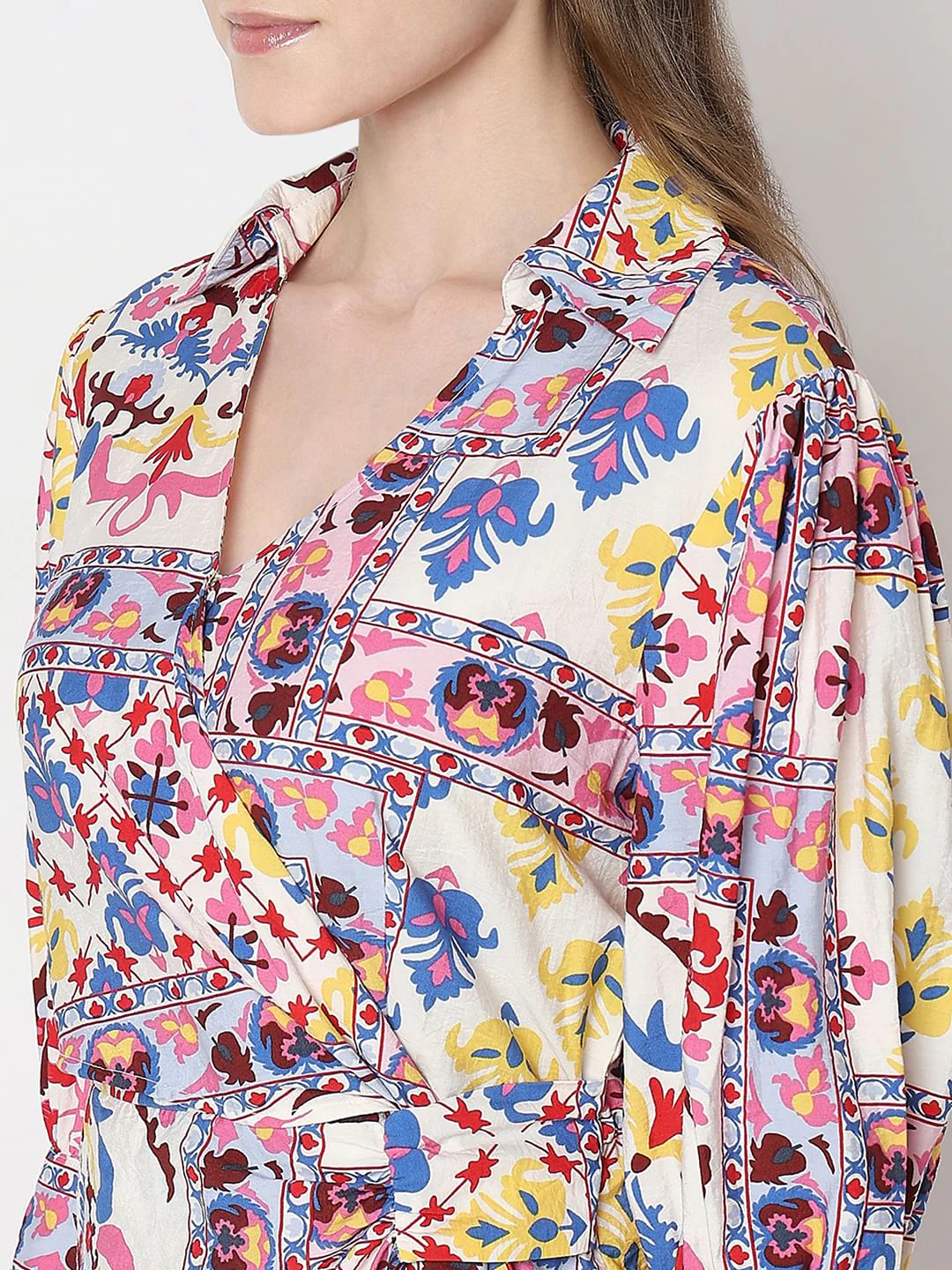 Multi-Colour Printed Shirt Dress - Image 8