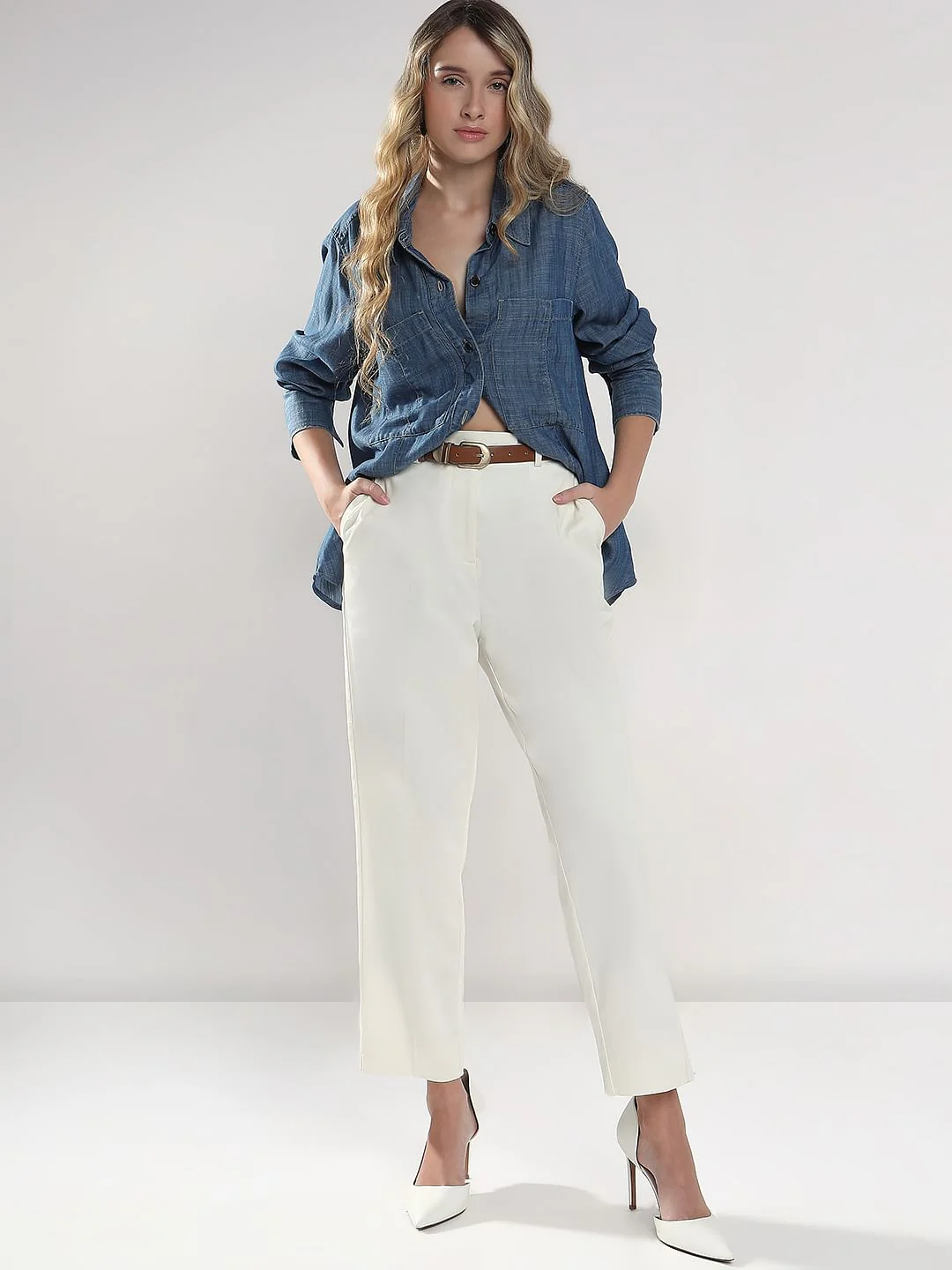 White Cigarette Trouser