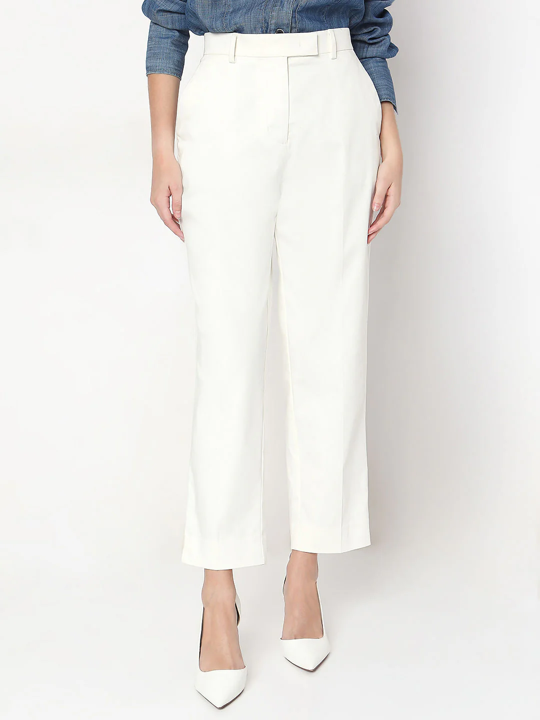 White Cigarette Trouser - Image 2