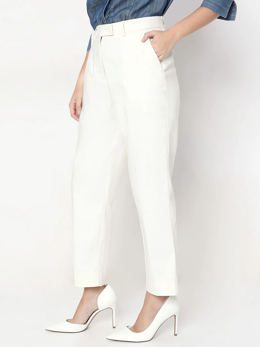 White Cigarette Trouser - Image 3