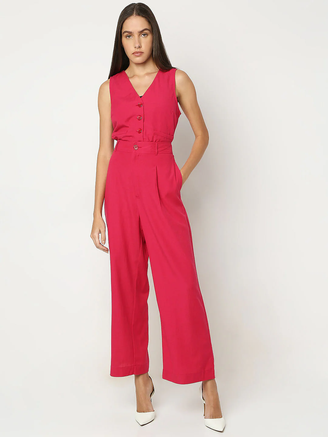 Bright Pink Co-Ord Set Pants - Image 5
