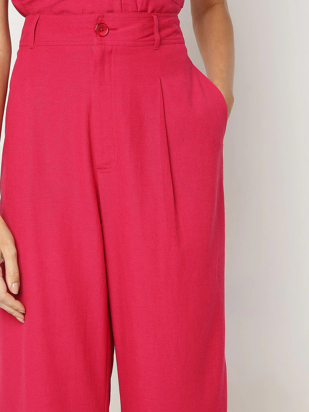 Bright Pink Co-Ord Set Pants - Image 6