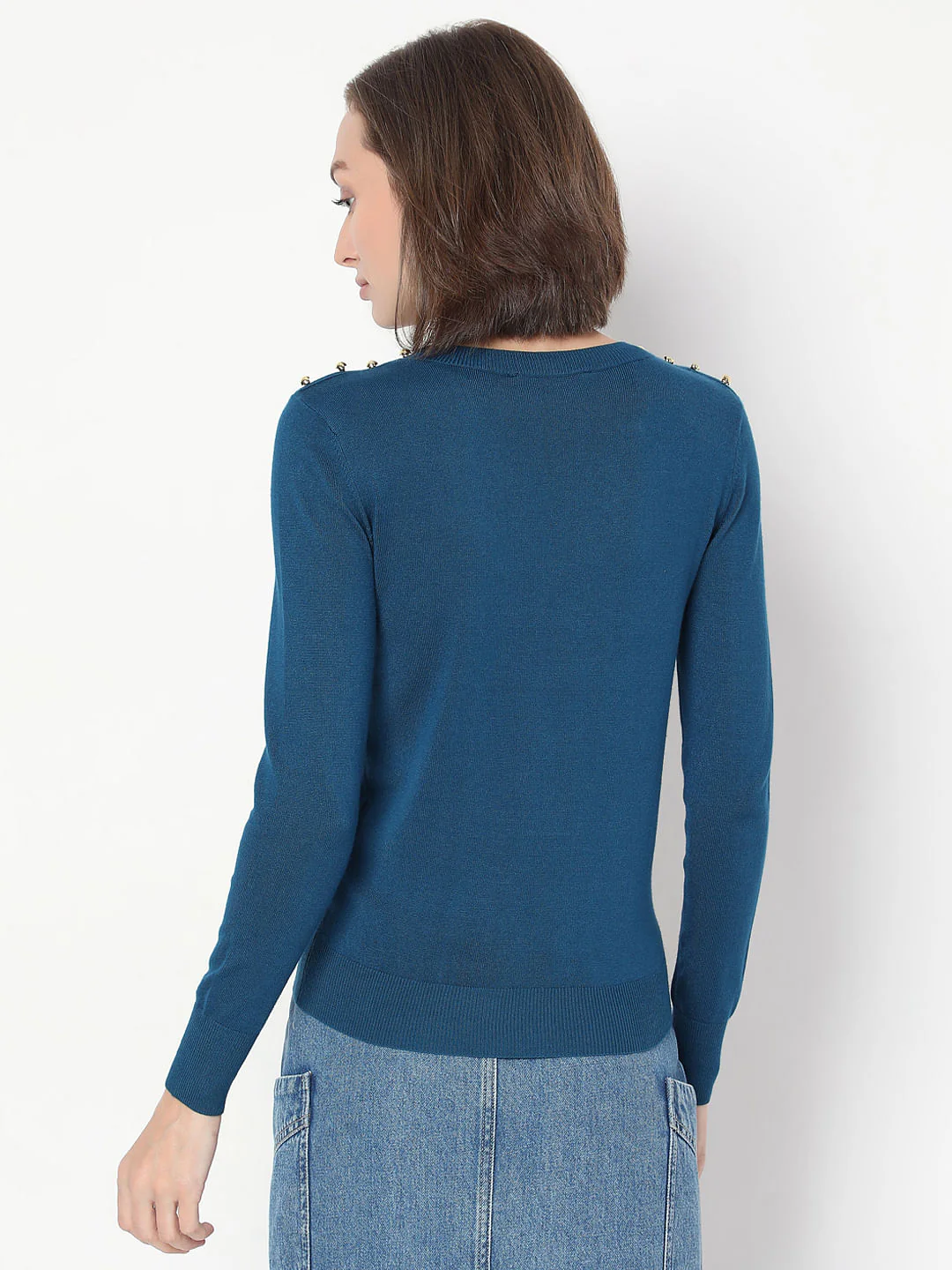 Blue Knit Pullover - Image 4