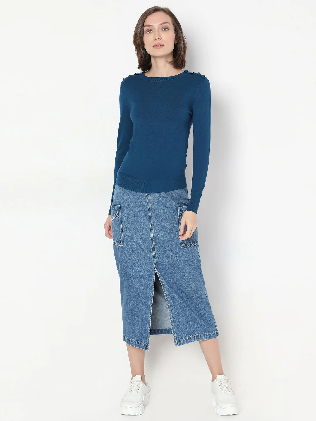 Blue Knit Pullover - Image 5