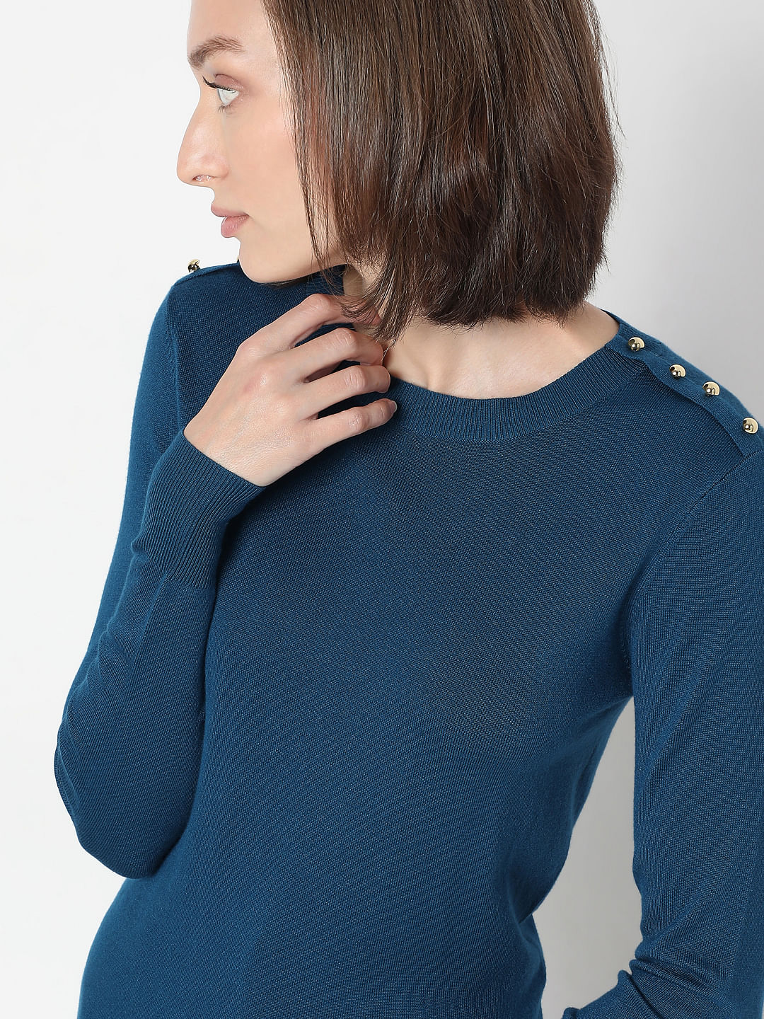 Blue Knit Pullover - Image 6