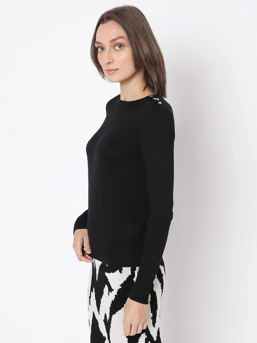 Black Knit Pullover - Image 3