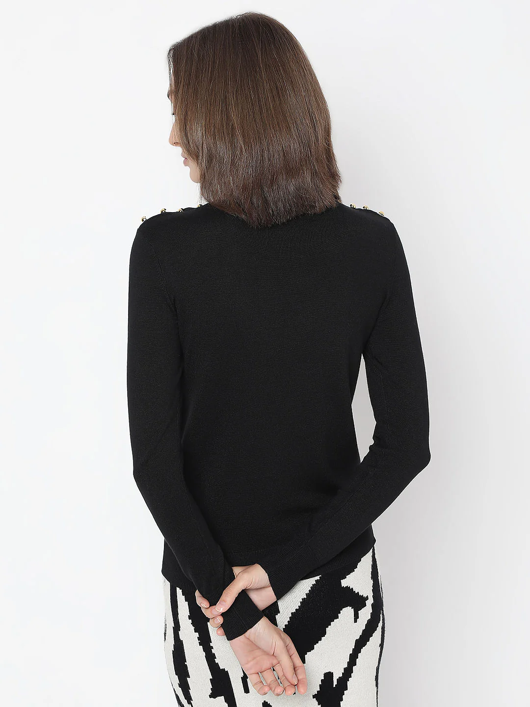 Black Knit Pullover - Image 4