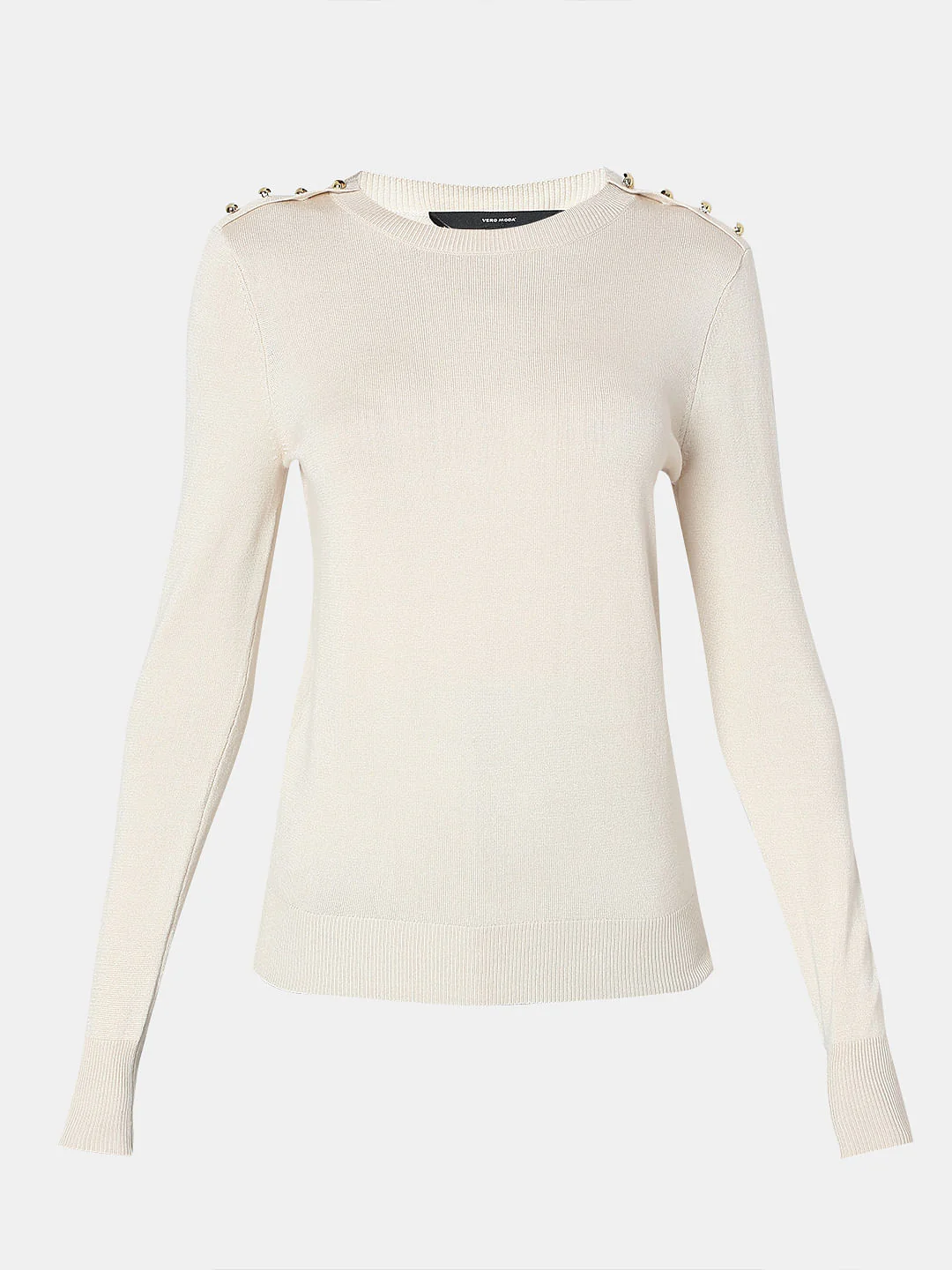 Ecru Knit Pullover - Image 7